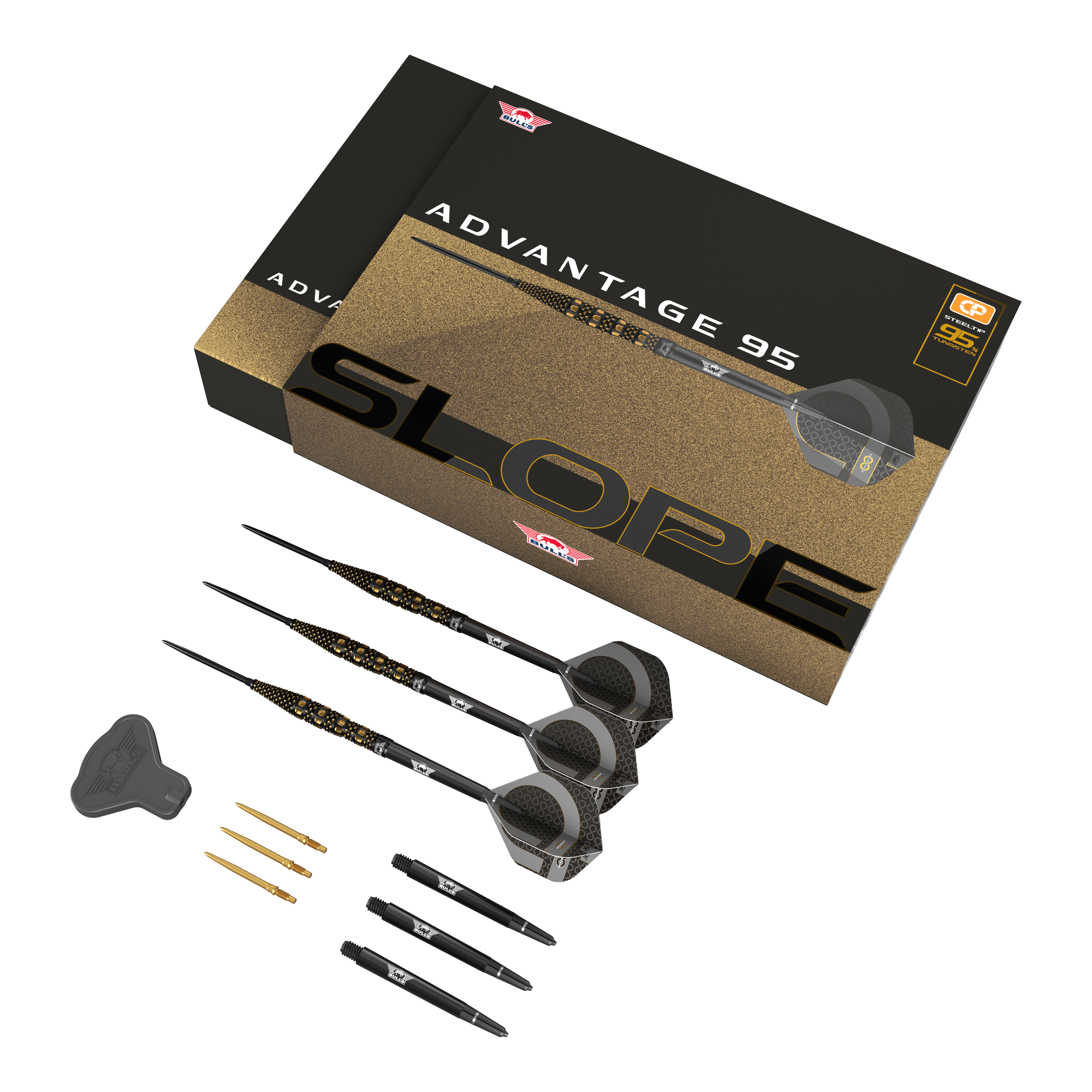 Bulls NL Advantage 95 Slope Convertible Point Steeldarts Bulls NL Advantage 95 Slope Convertible Point Steeldarts