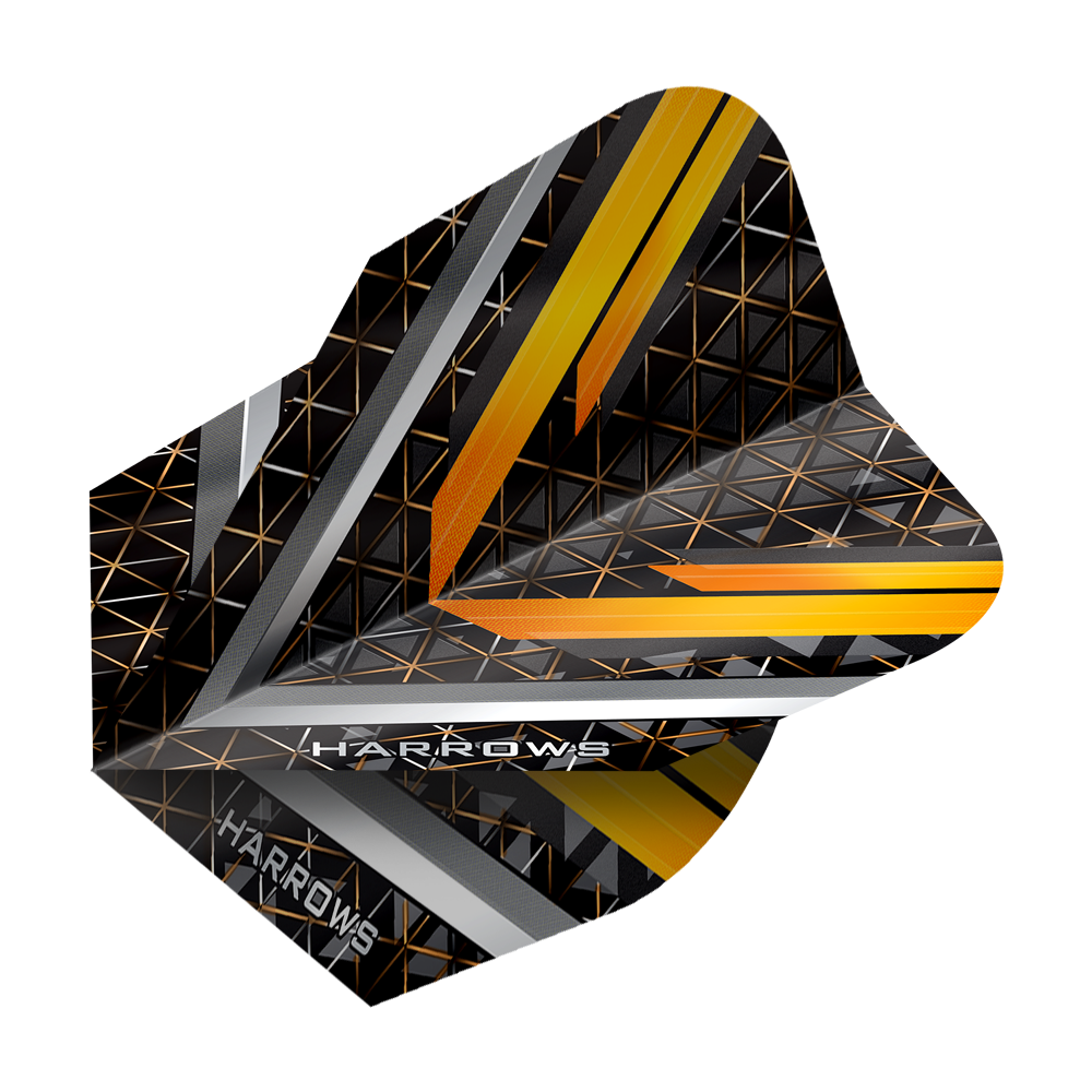 Hier werden Harrows Vulcan No6 Flights präsentiert. Der Artikel steht für Qualität im Dartsport.
