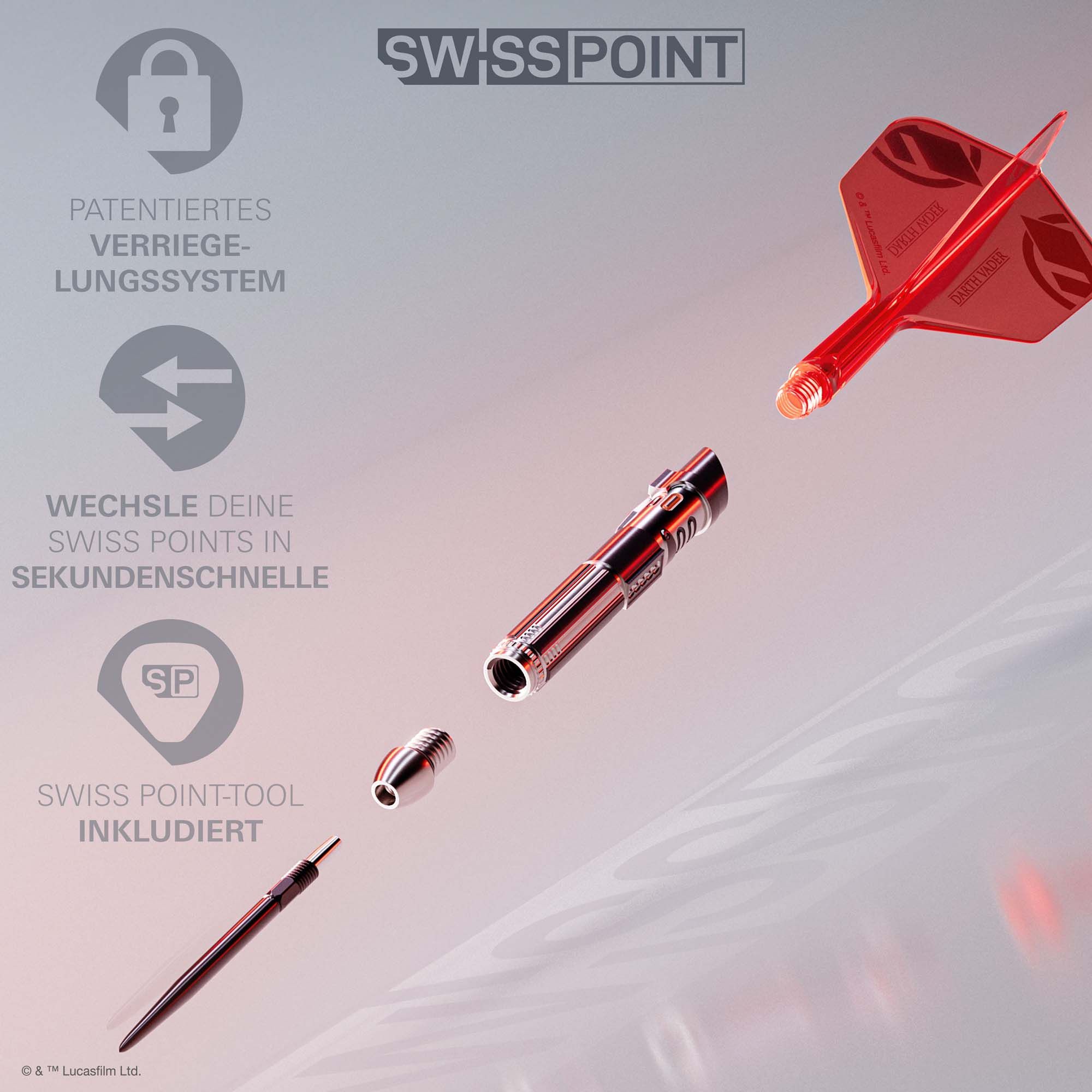 Target Star Wars Darth Vader Sith Lord Lightsaber Limited First Edition Darts- 24g Abgebildet ist das Target Star Wars Darth Vader Light Saber Limited Edition Steeldarts - 24g. Das Produkt besticht durch sein einzigartiges Star Wars Lichtschwert-Design.