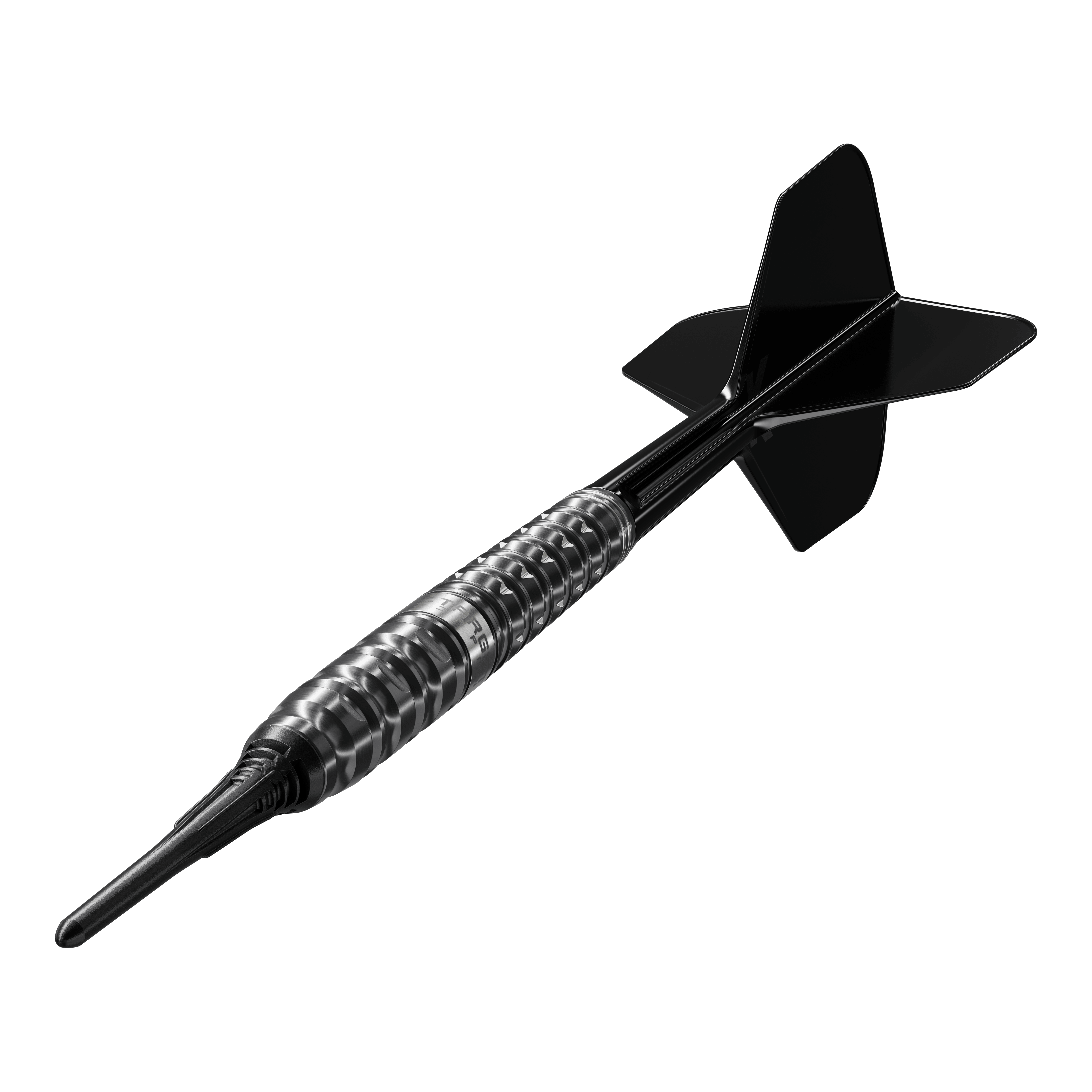 Target Black Marque Eclipse Softdarts - 21g Dieses Bild zeigt die Target Black Marque Eclipse Softdarts mit 21g Gewicht. Es handelt sich um ein hochwertiges Dartprodukt für Softdartspieler.