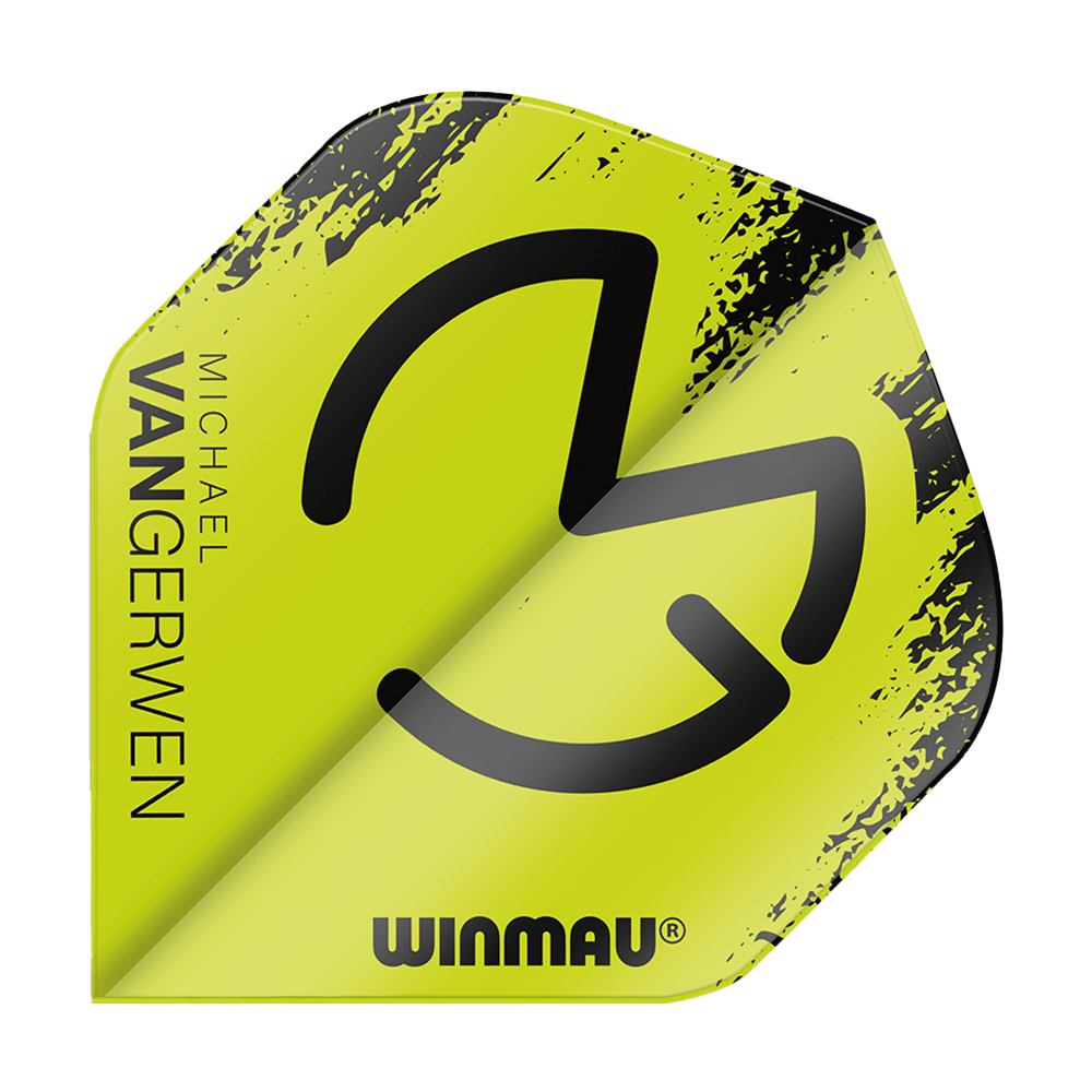 Winmau Mega MvG Black Green Standard Flights Winmau Mega MvG Black Green Standard Flights
