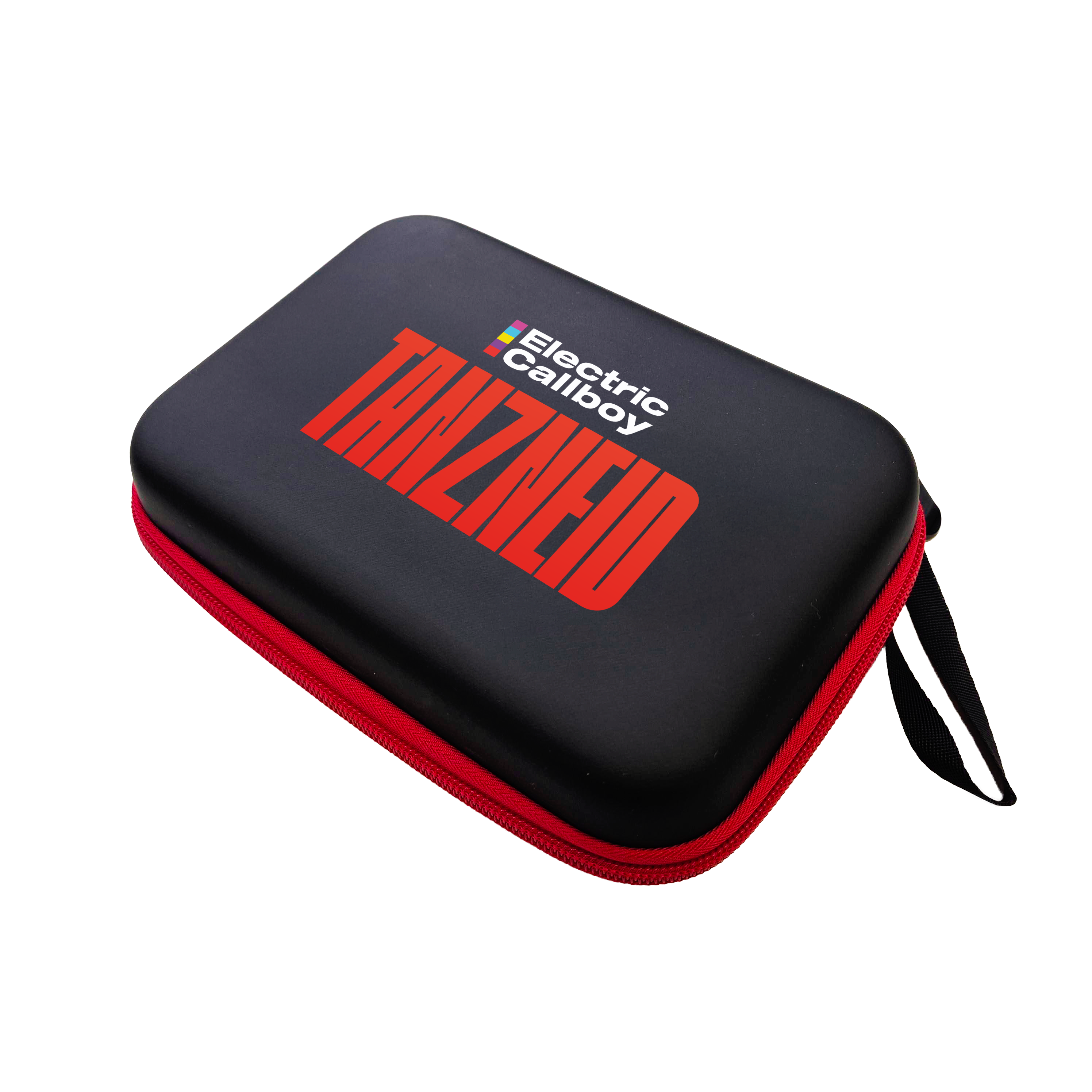 Das Bild zeigt das Electric Callboy Tanzneid Dartcase. Das Dartcase ist für den sicheren Transport von Dartzubehör konzipiert.