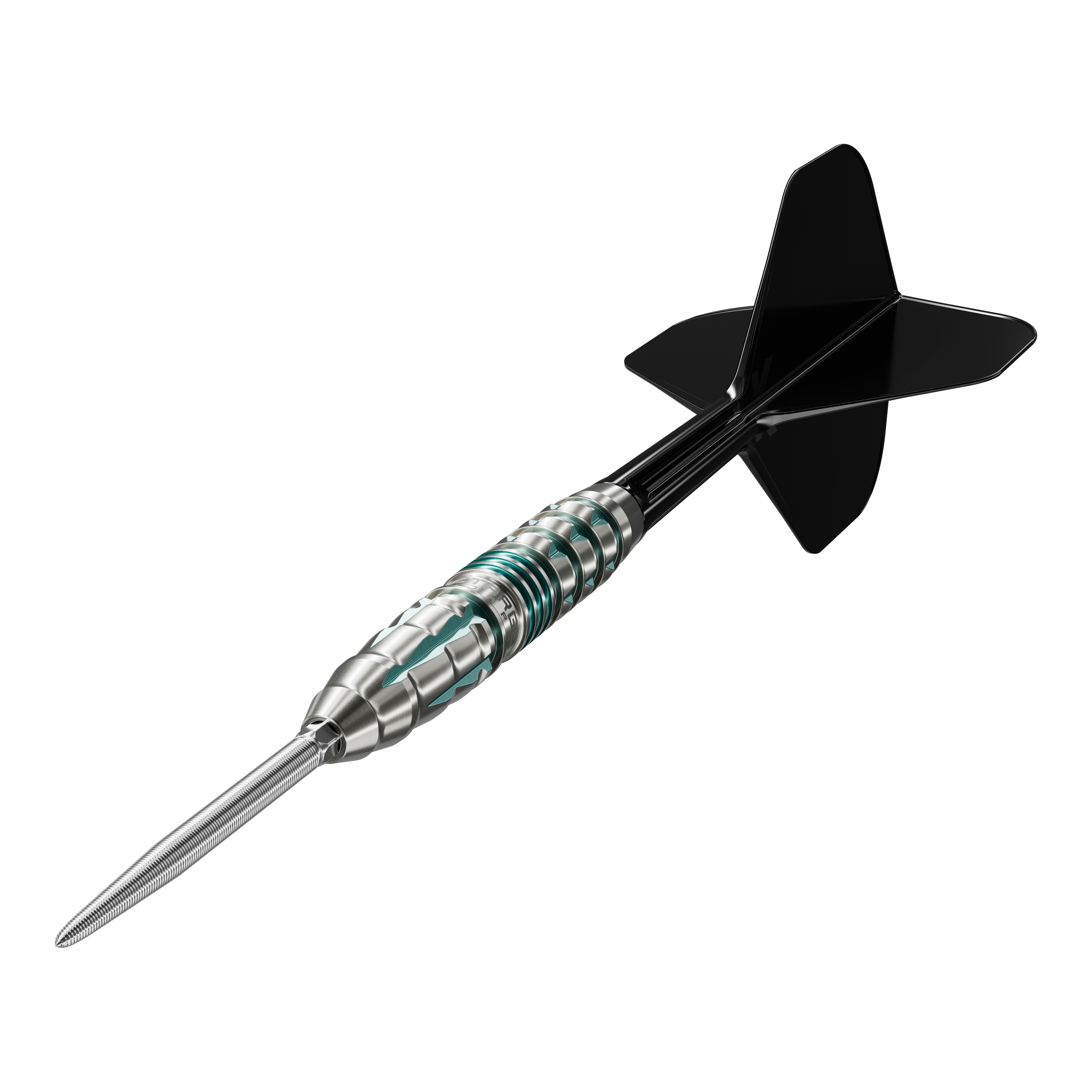 Die Abbildung zeigt die Target Japan Black Marque Pierce Swiss Point Steeldarts. Sie sind für anspruchsvolle Dartspieler entwickelt worden.