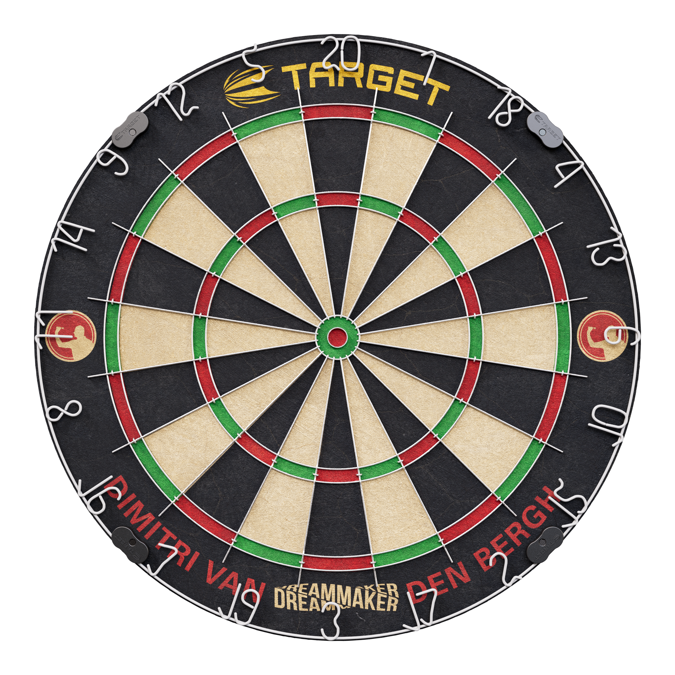 Target Dimitri Van Den Bergh Steeldartboard Set