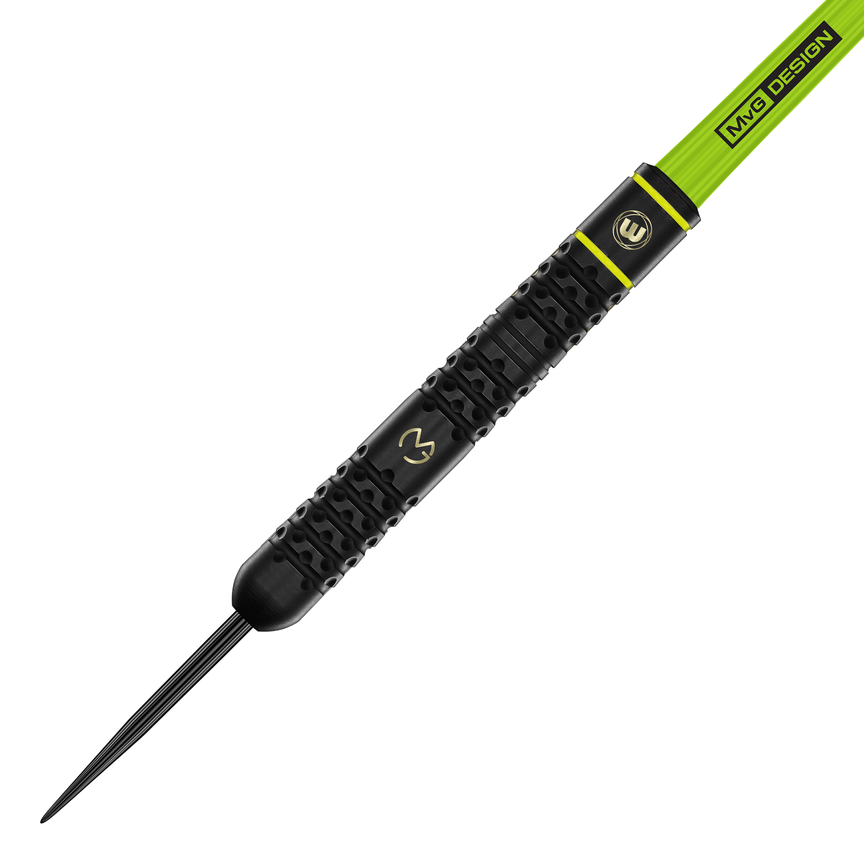 Hier sieht man die Winmau Michael Van Gerwen Steeldarts, 21 g. Das Produkt ist ideal für präzises Dartspiel.