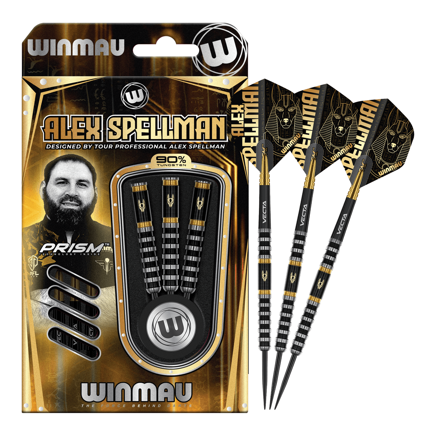 Winmau Alex Spellman Steeldarts Winmau Alex Spellman Steeldarts werden auf diesem Bild vollständig gezeigt. Das Produkt ist für professionelle und Hobbyspieler geeignet.