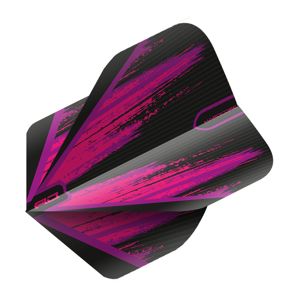 Red Dragon Hardcore Black Pink Standard Flights