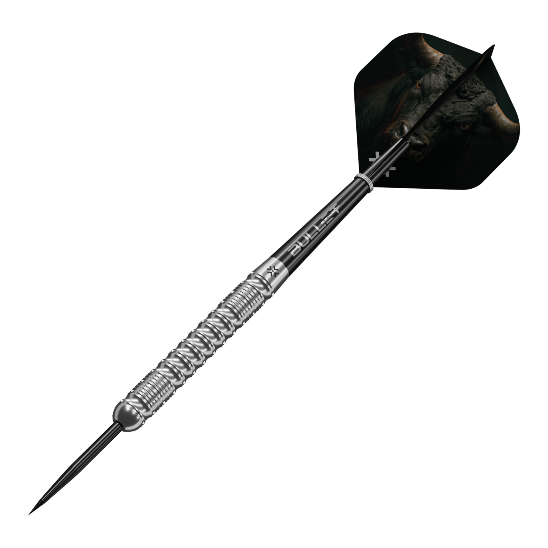 Dieses Bild zeigt die Bullet Fury Steel Darts. Sie sind für Dartspieler entwickelt worden.