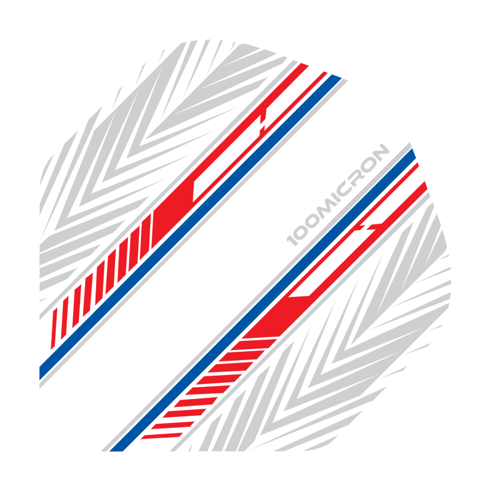 Pentathlon White Red Blue No2 Standard Flights