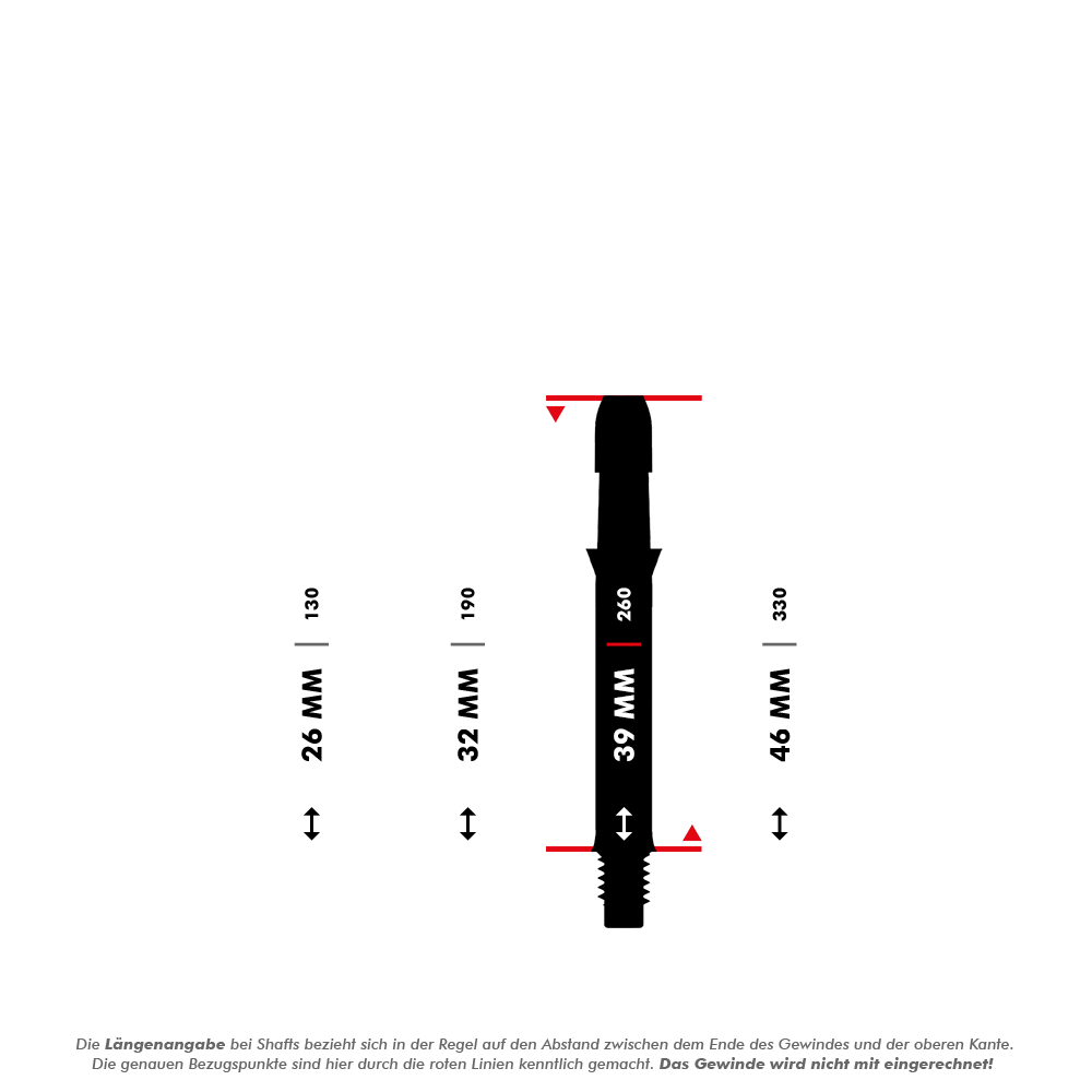 L-Style L-Shafts Silent Straight - Weiß