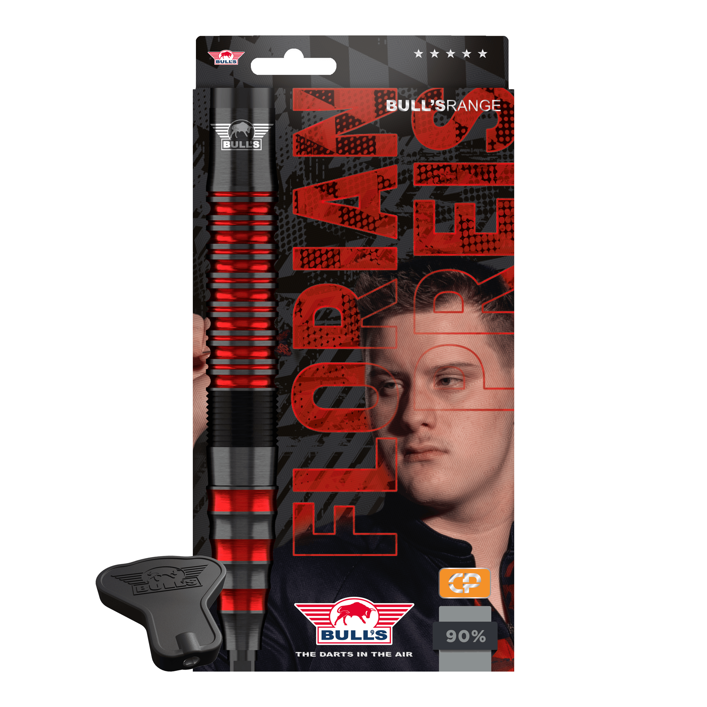 Bulls NL Florian Preis 90 Convertible Point Steeldarts Zu sehen sind Bulls NL Florian Preis 90 Convertible Point Steeldarts. Das Set enthält mehrere Darts.