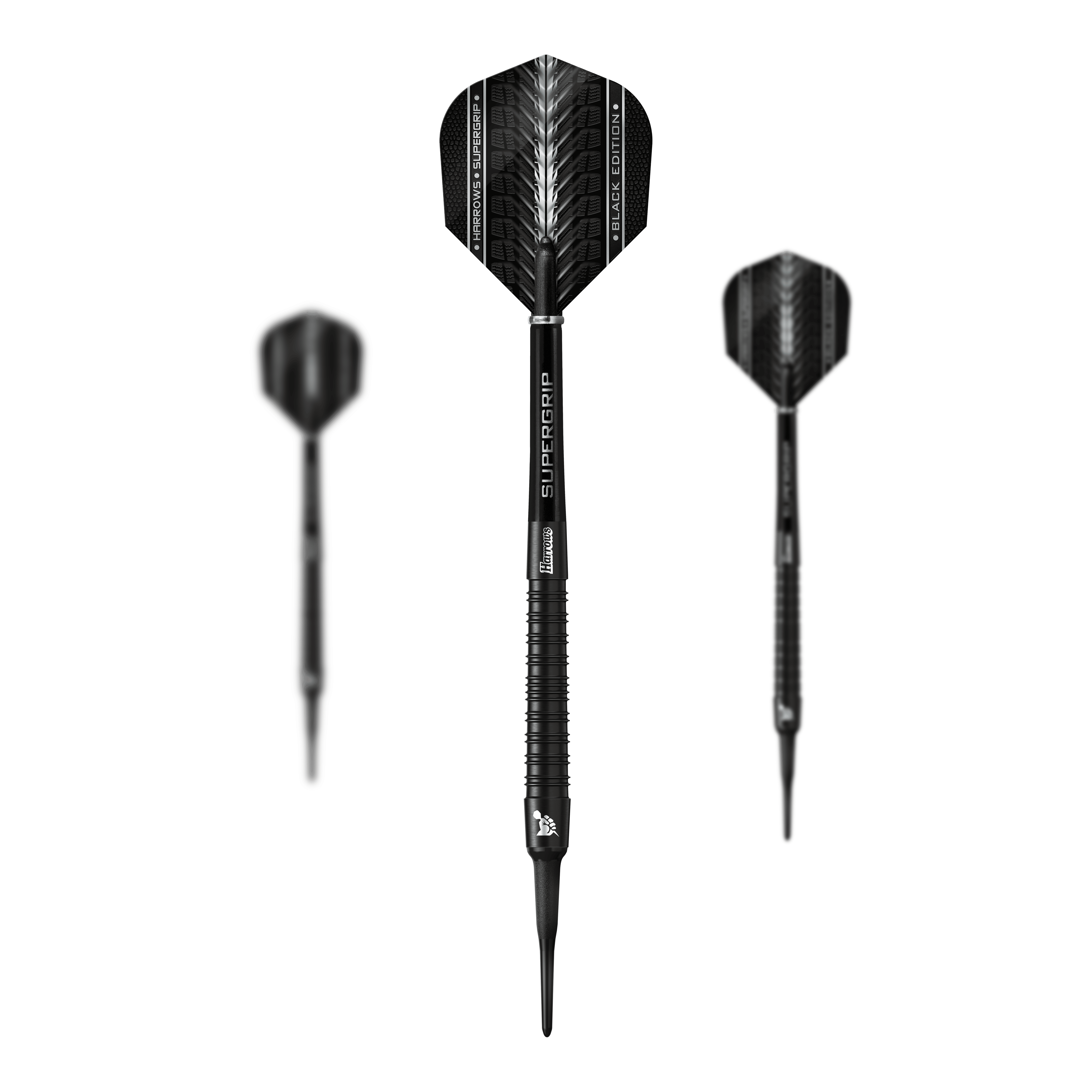 Harrows Supergrip Black-Edition Softdarts