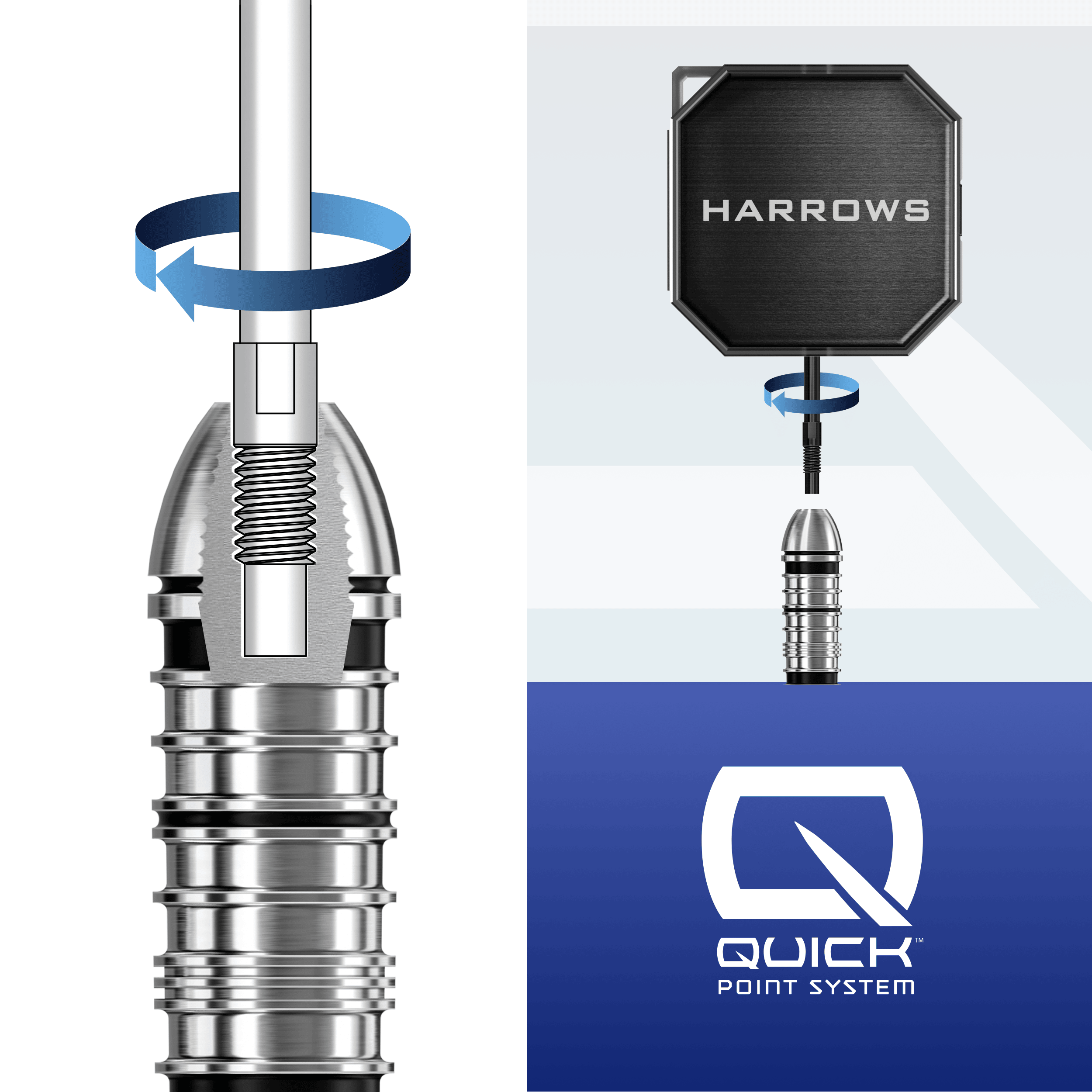 Harrows Premium Quick Point Tool Case Hier wird das Harrows Premium Quick Point Tool Case präsentiert. Die Tasche eignet sich bestens zum Verstauen von Dartwerkzeug.