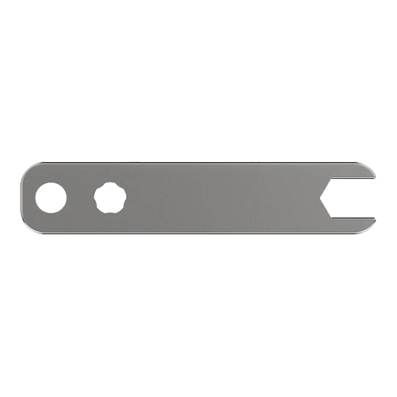 Abgebildet ist ein Werkzeug namens Point Driver Tool Lite. Das Tool ist für das Einsetzen von Dartspitzen geeignet.