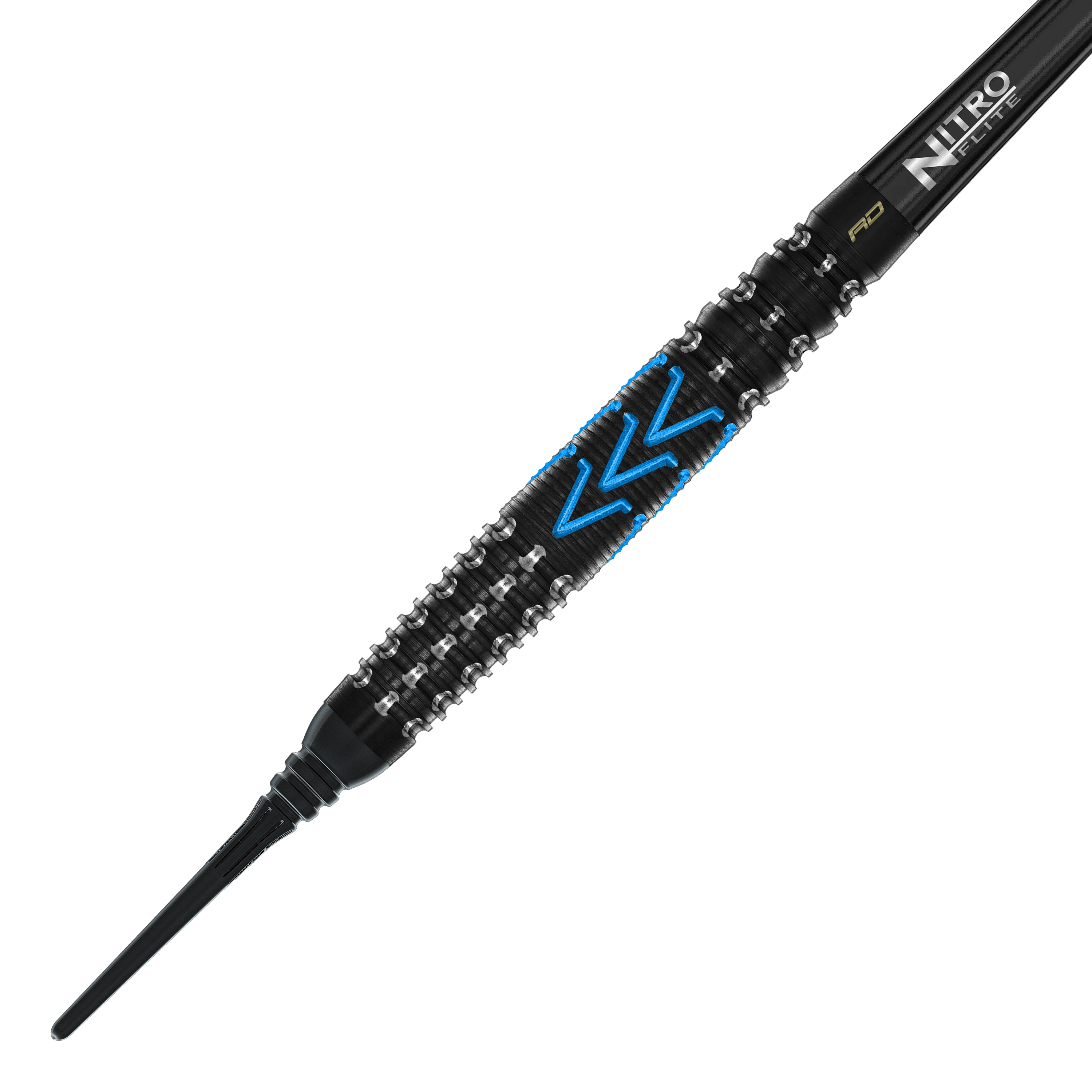 Das Bild zeigt die Red Dragon Amp Torpedo Softdarts mit einem Gewicht von 22g. Der Dart hat ein modernes Design und eignet sich für das Softdartspiel.