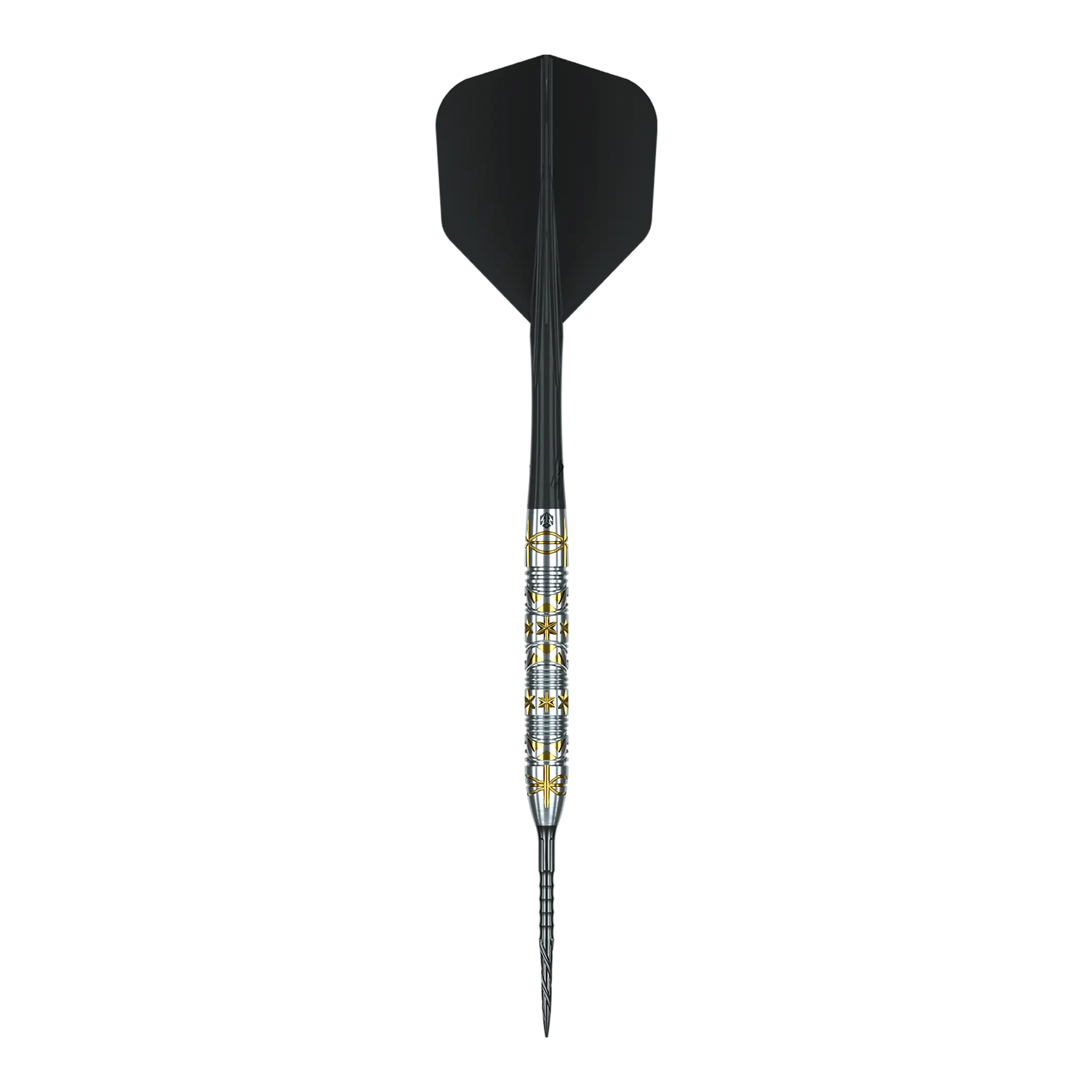 Auf dem Foto sieht man die Caliburn Halo H1 Steeldarts mit 22,5 g. Die Darts haben ein modernes Design und eignen sich für Turniere und Freizeit.