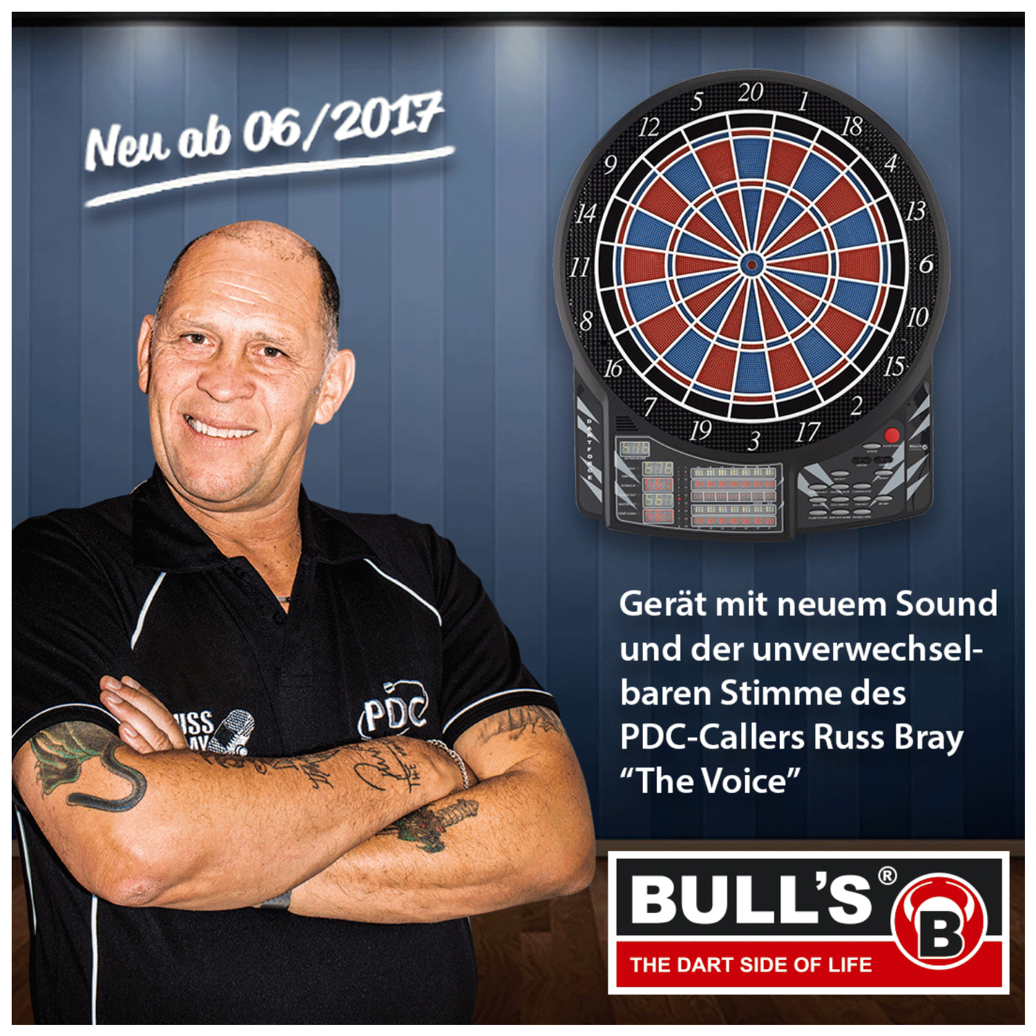 Bull‘s Dartforce Russ Bray E-Dartboard