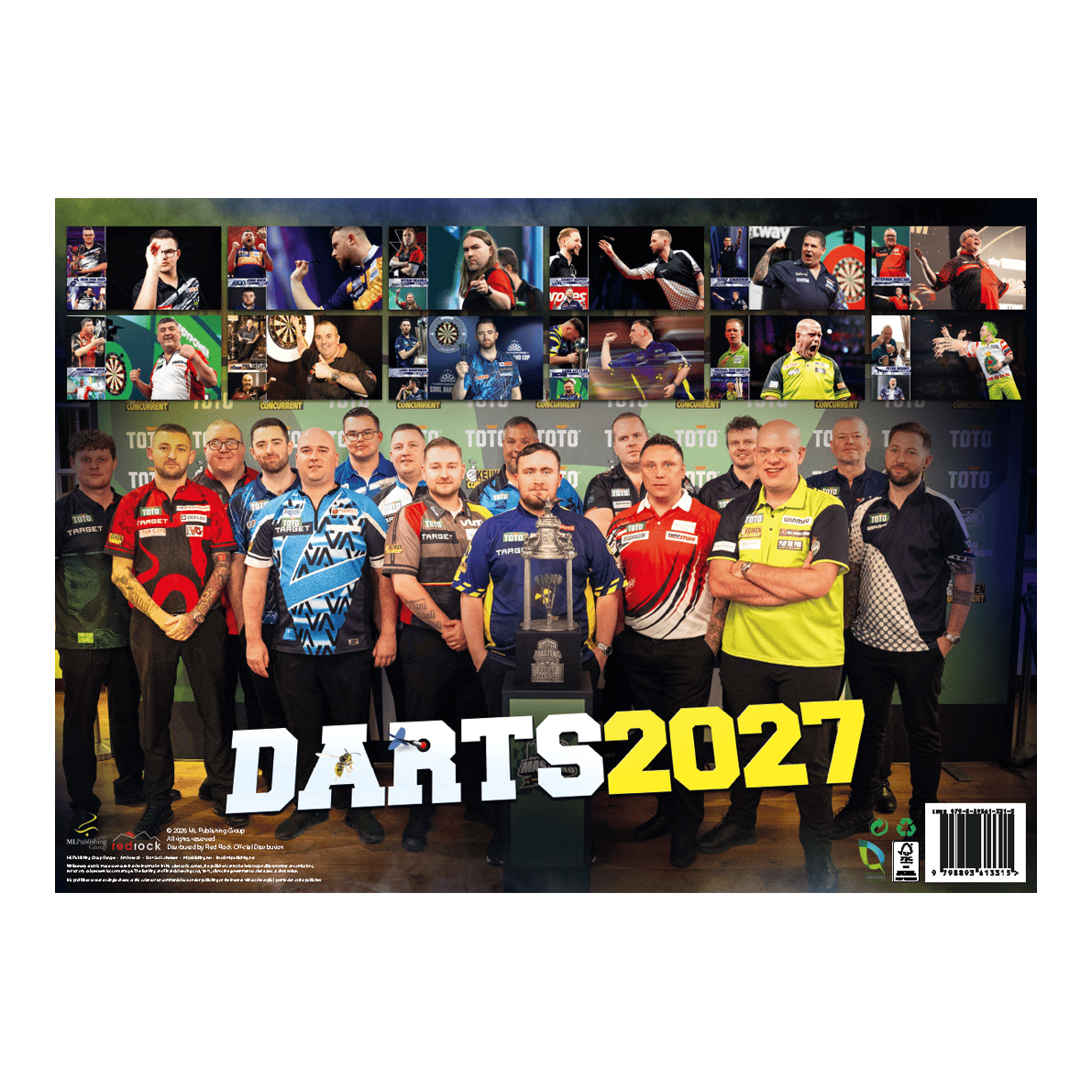 Darts Kalender 2027 Ansicht des Darts Kalender 2027. Dieses Produkt zeigt eine weitere Gestaltung des Kalenders für Dartfans.