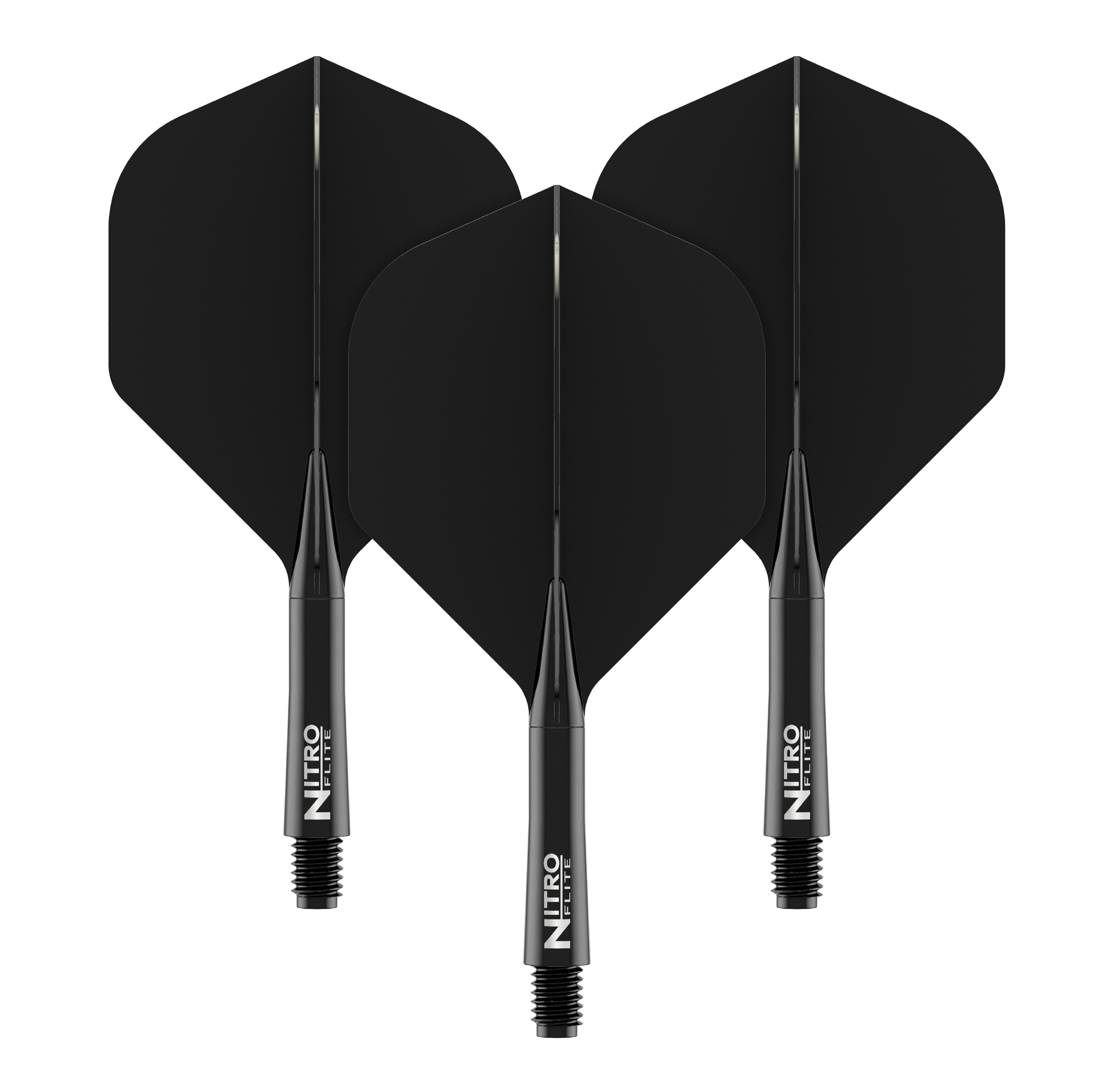 Red Dragon Nitroflite - Black Shaft Black No2 Flights