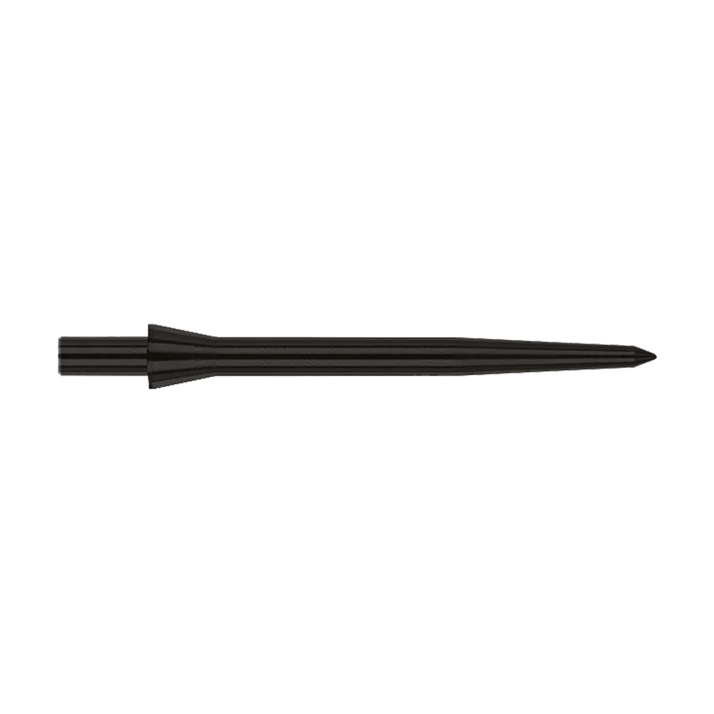 Red Dragon Raptor Plain Black Steeldartspitzen - 30mm Dies ist eine schwarze Steeldartspitze der Marke Red Dragon, Modell Raptor Plain Black. Sie ist 28 mm lang und hat ein schlichtes, elegantes Design.