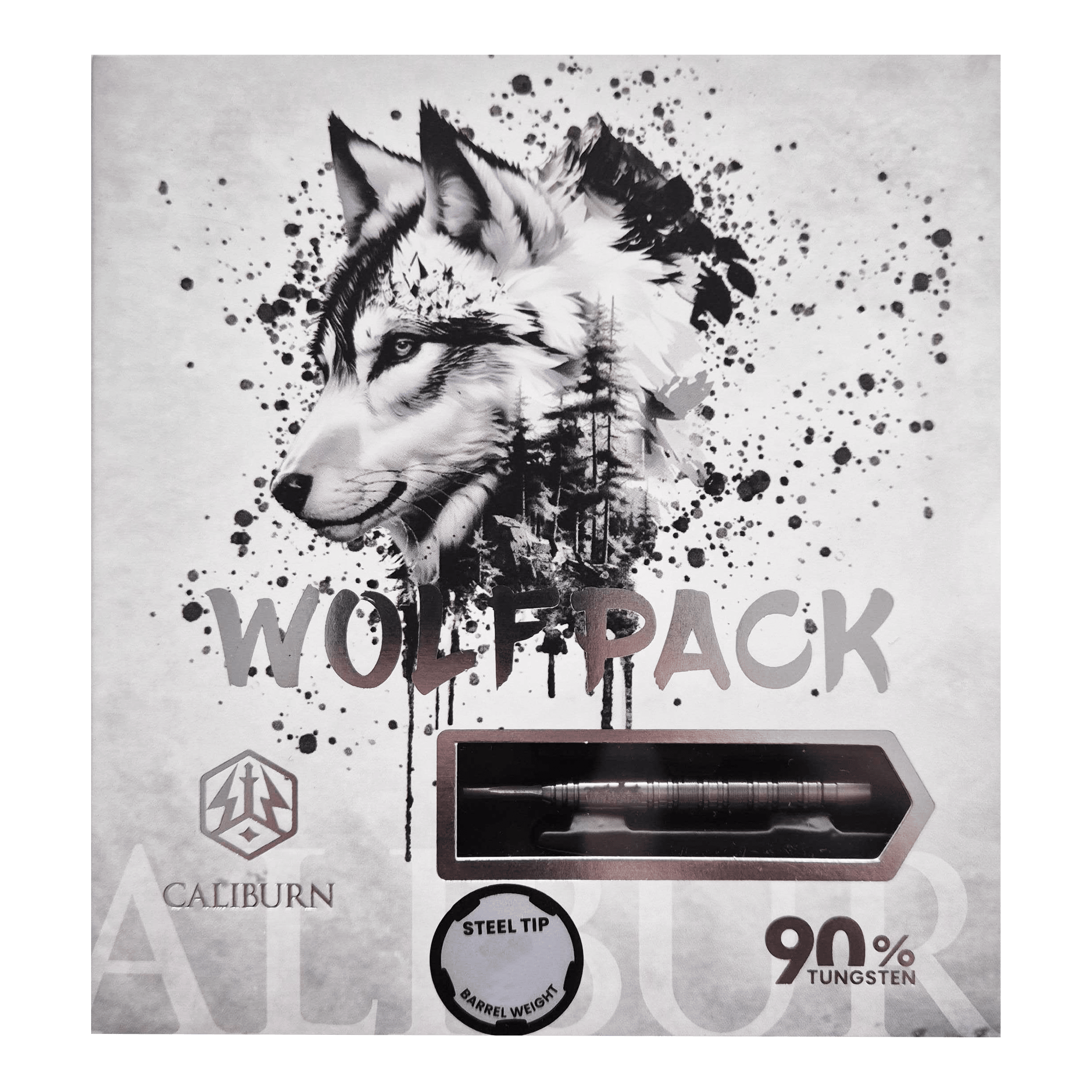 Caliburn Wolfpack W7 Steeldarts - 21g Abgebildet ist das Produkt Caliburn Wolfpack W7 Steeldarts - 21g. Dieses Set besteht aus hochwertigen Steeldarts mit 21 Gramm Gewicht.