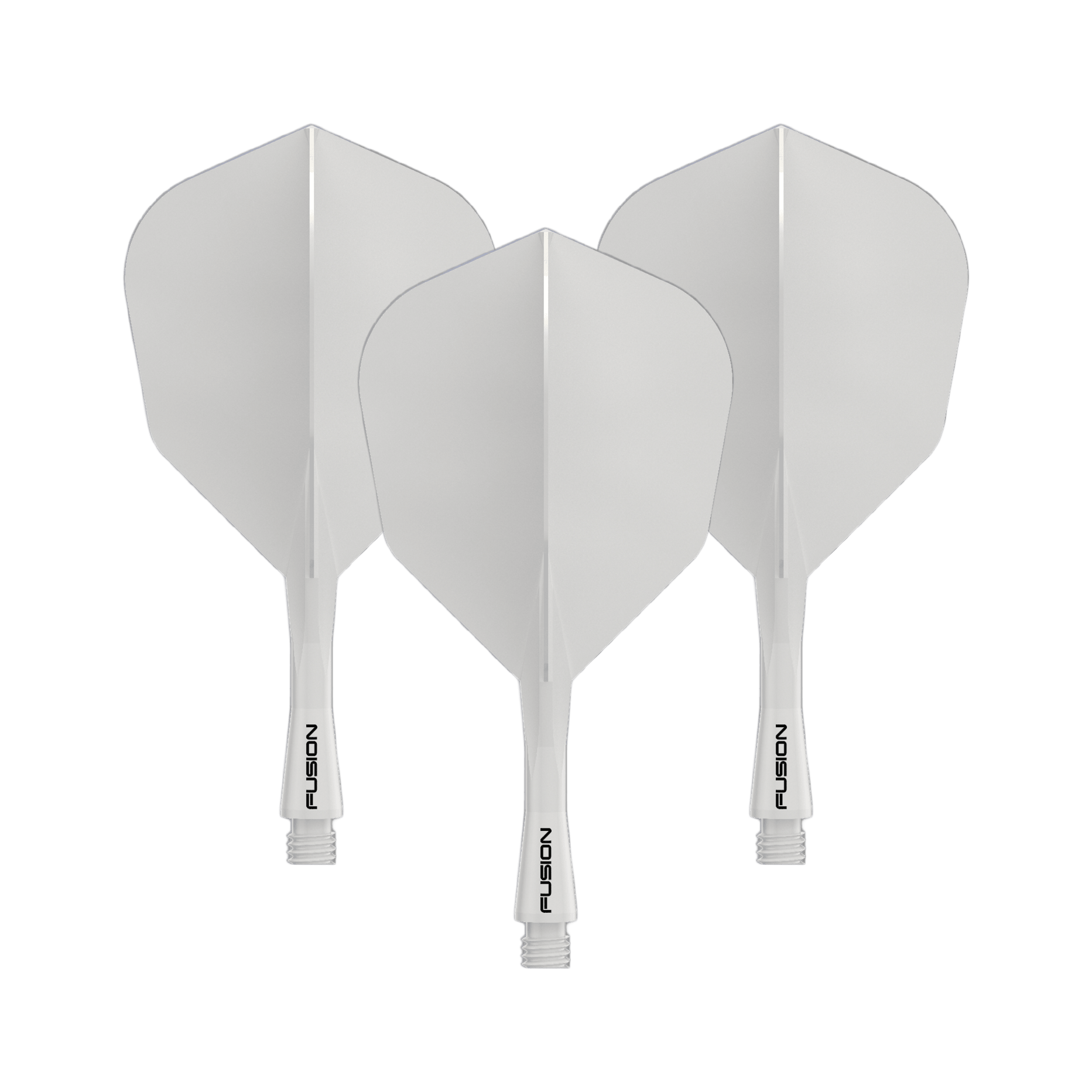 Winmau Fusion Flight-Shaft-System No6 Solid White Gezeigt wird das Winmau Fusion Flight Shaft System No6 in Solid White, 22mm (1 Set). Es ist ein weißes Zubehörteil für Dartpfeile.