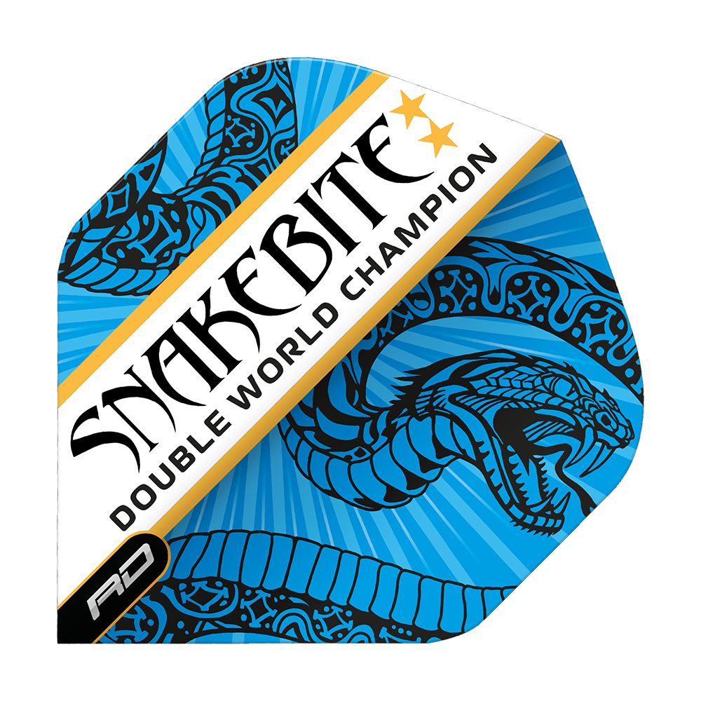 Red Dragon Hardcore Snakebite Double World Champion Blue White Standard Flights