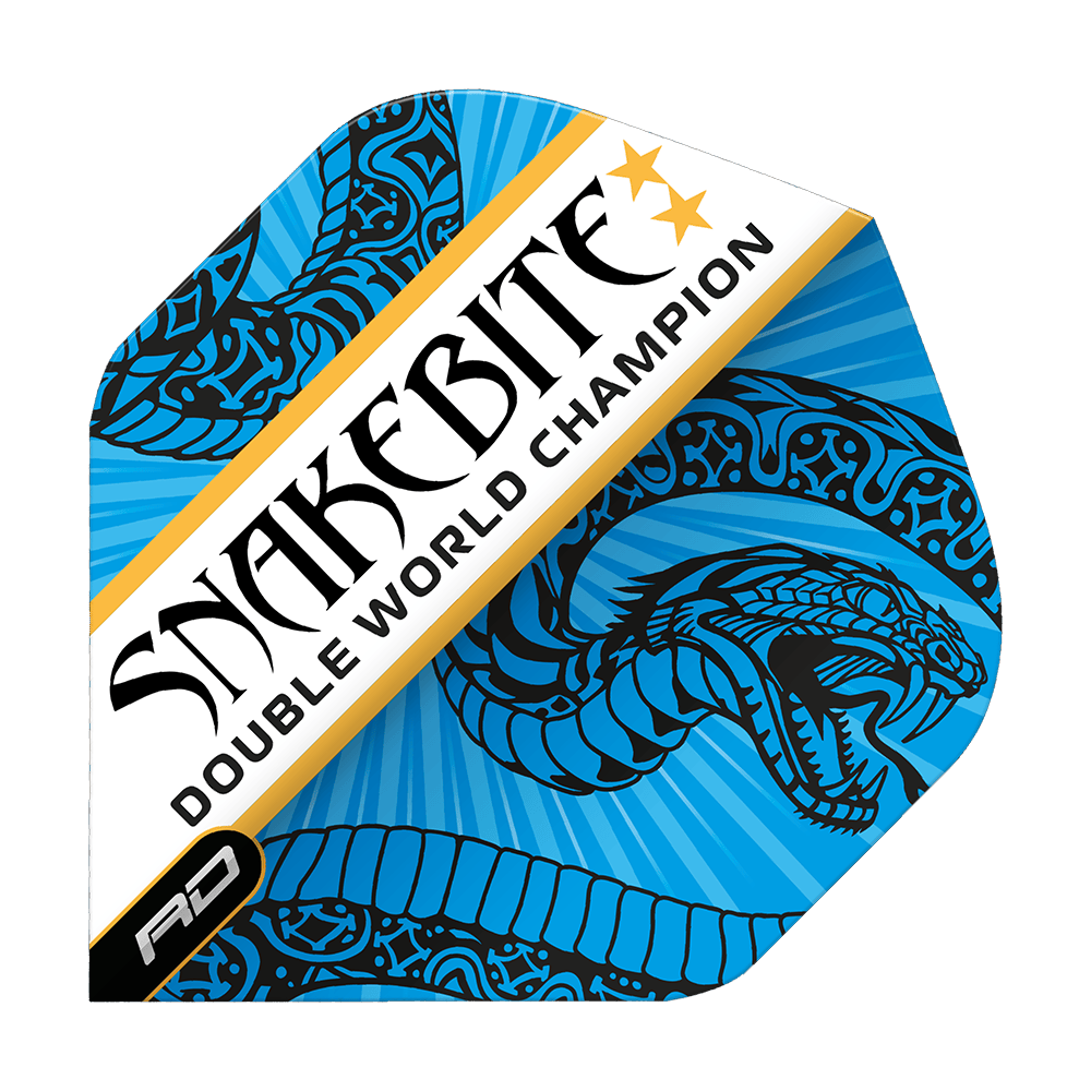 Red Dragon Hardcore Snakebite Double World Champion Blue White Standard Flights Red Dragon Hardcore Snakebite Double World Champion Blue White Standard Flights