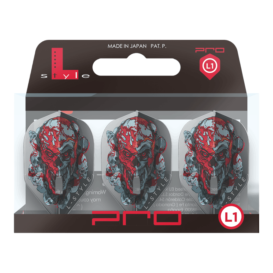 L-Style Ryan Searle Signature V4 Clear Black L1PRO Flights L-Style Ryan Searle Signature V4 Clear Black L1PRO Flights werden gezeigt. Die schwarzen Flights unterstreichen das moderne Design.