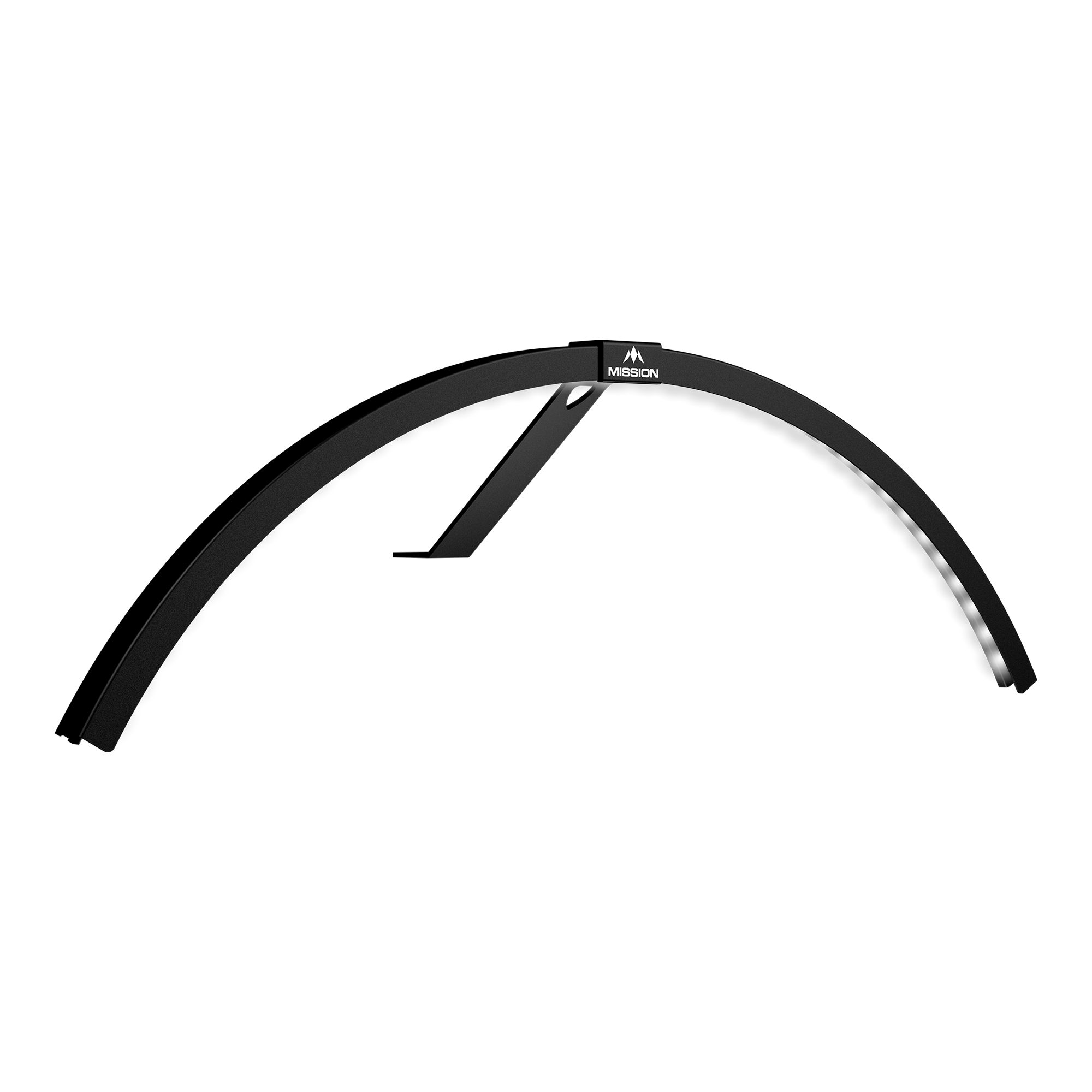 Darstellung des Mission Torus 120 LED Beleuchtungssystems in Schwarz. Diese LED-Beleuchtung sorgt für gleichmäßige Ausleuchtung.