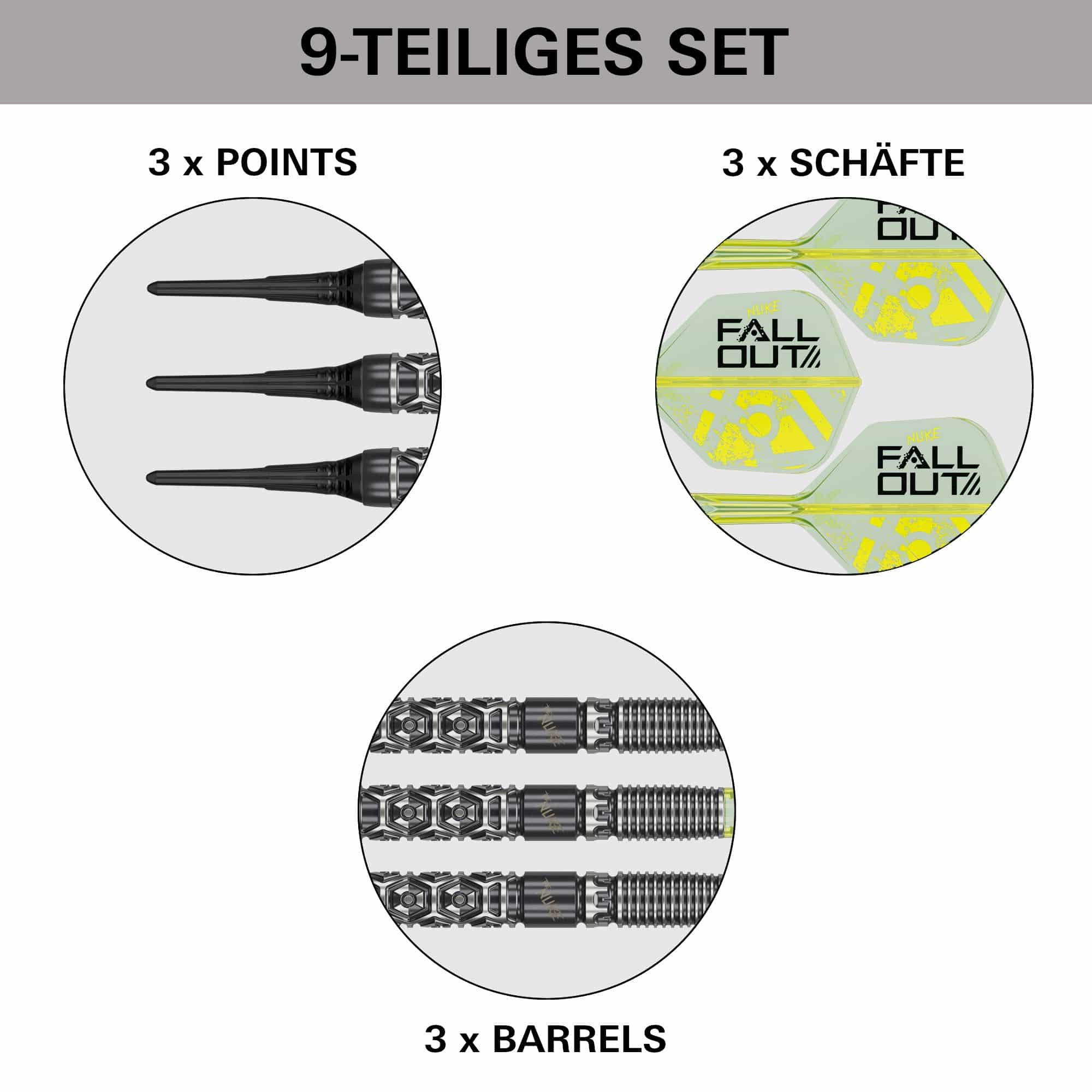 Target Luke Littler Nuke Fallout Softdarts - 19g
