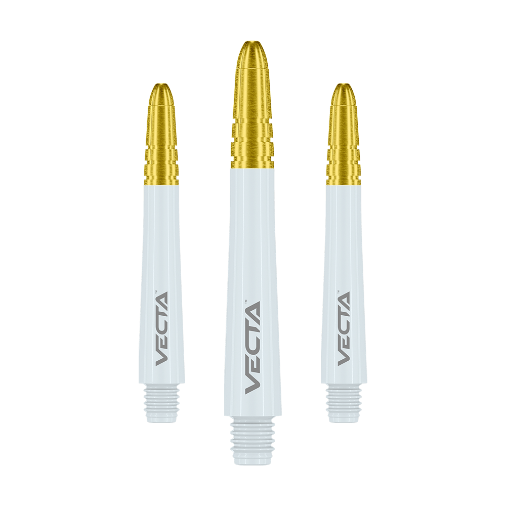 Winmau Vecta Shafts - Weiß Gold Winmau Vecta Shafts - Weiß Gold