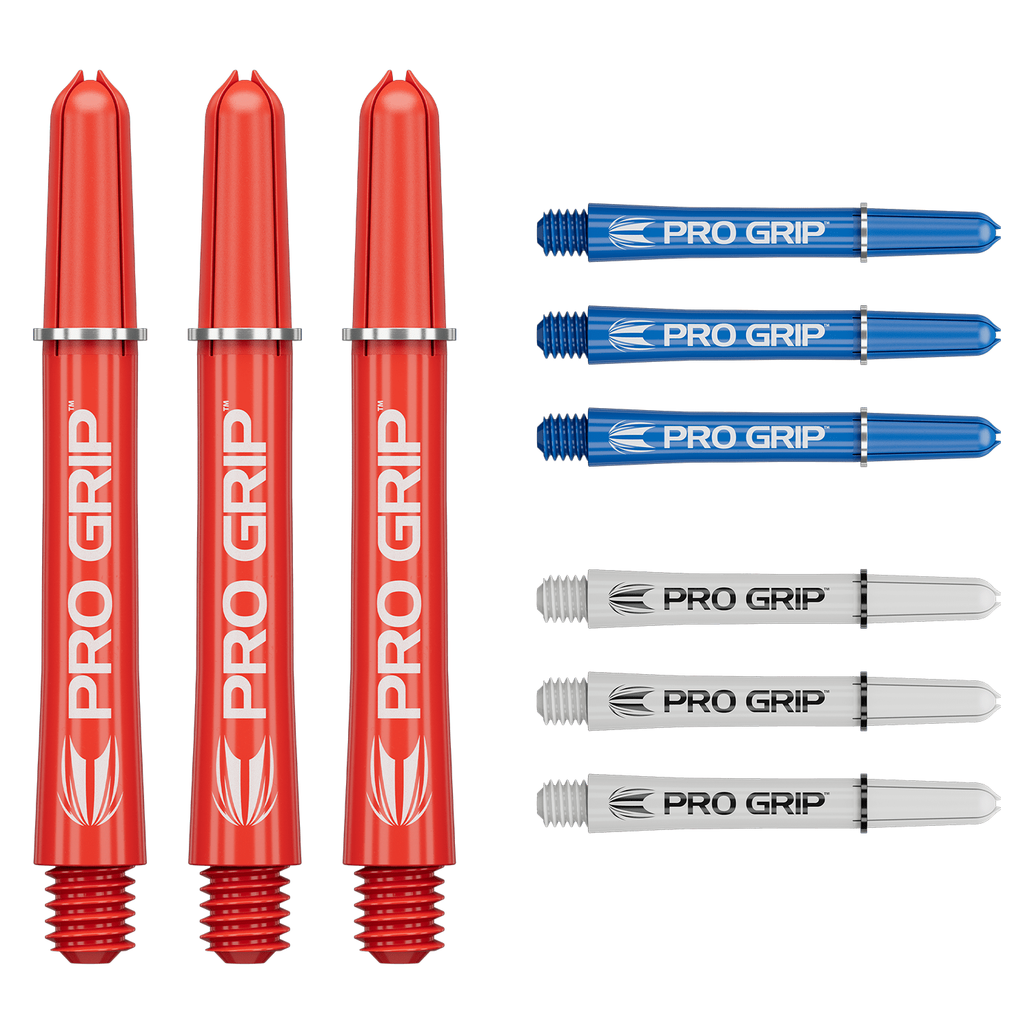 Target Pro Grip 3x Set Shafts rot-blau-weiss