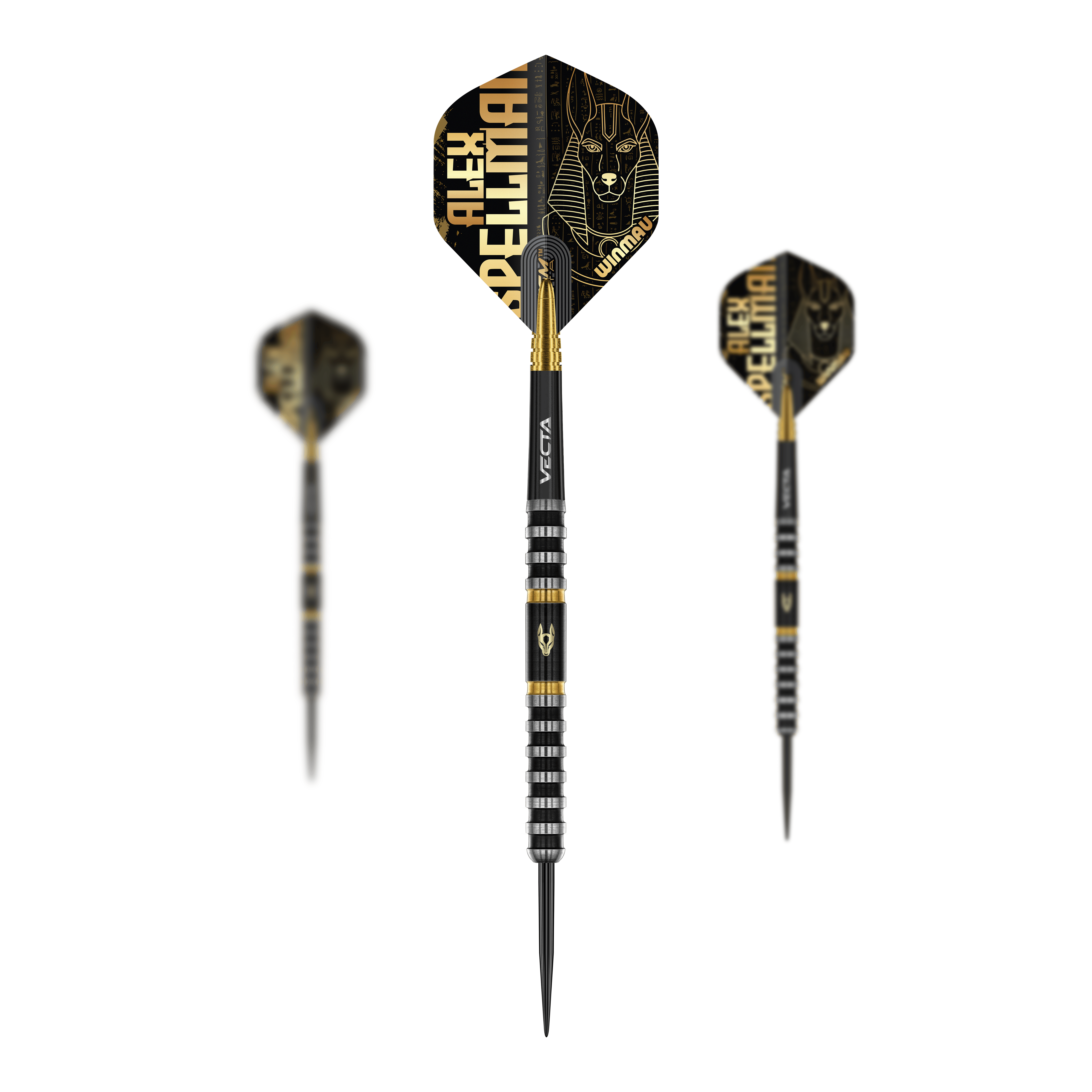 Winmau Alex Spellman Steeldarts Auf dem Bild ist das Winmau Alex Spellman Steeldarts Set zu sehen. Es handelt sich um ein komplettes Set für Dartspieler.