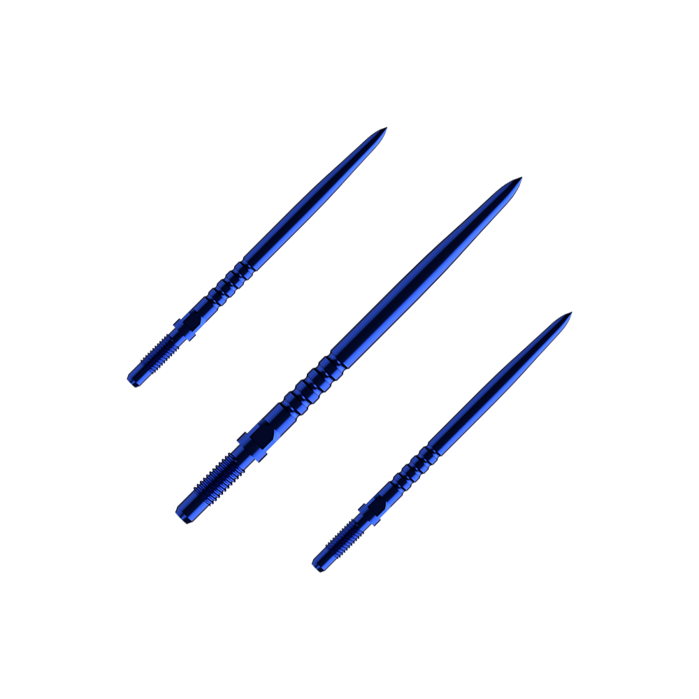 Bulls NL Convertible Point Dartspitzen - Ringed Grip - Blau