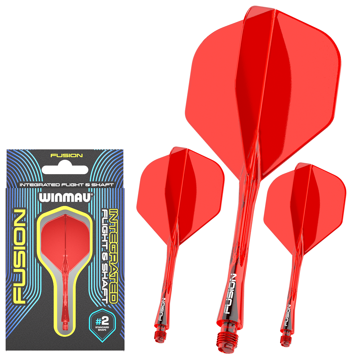 Winmau Fusion Flight-Shaft-System No2 rot