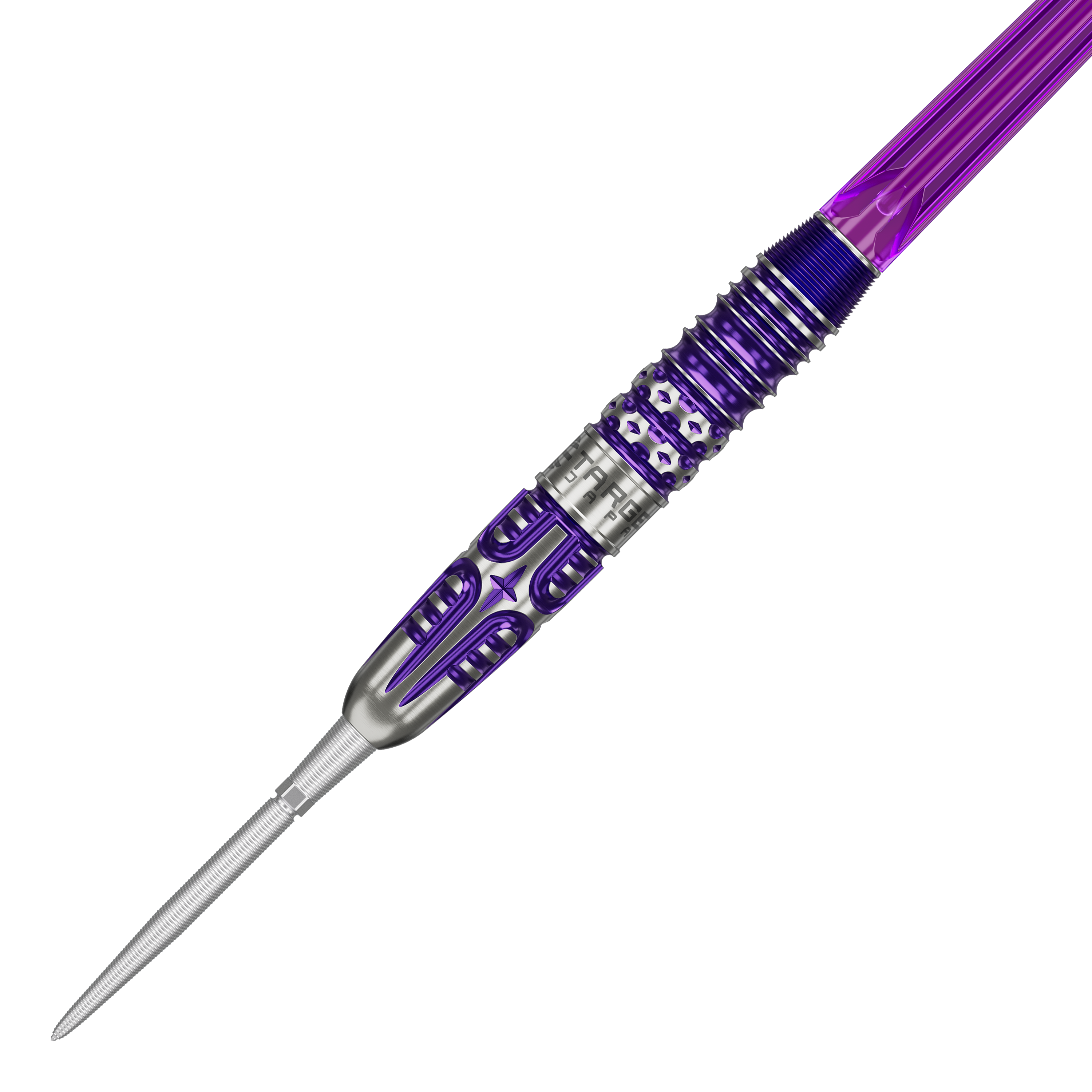 Dieses Bild zeigt die Target Japan Endeavour Kasumi Sato GEN3 Swiss Point Steeldarts. Die Produktmerkmale werden anschaulich dargestellt.