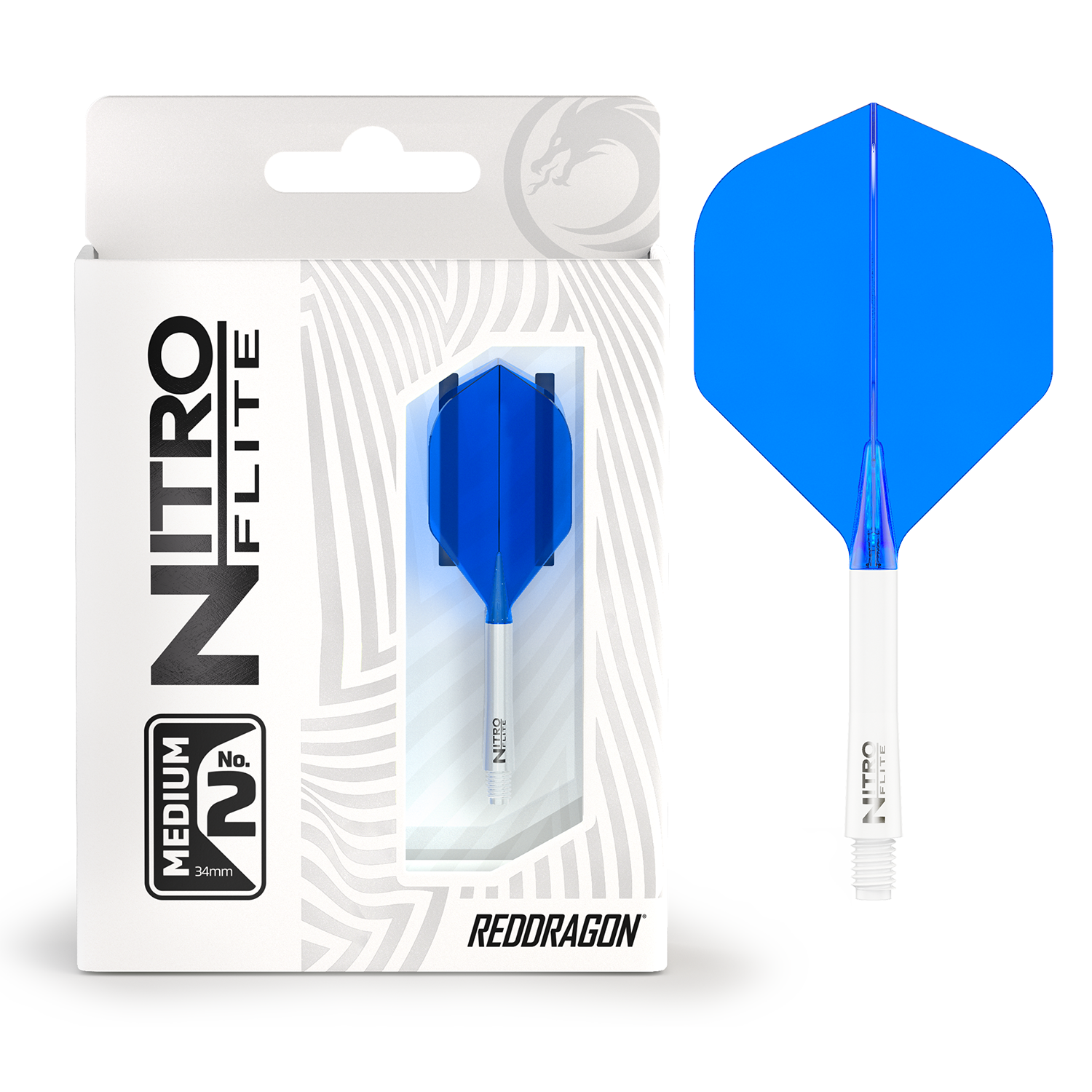 Red Dragon Nitro Flite Flights weiss-blau