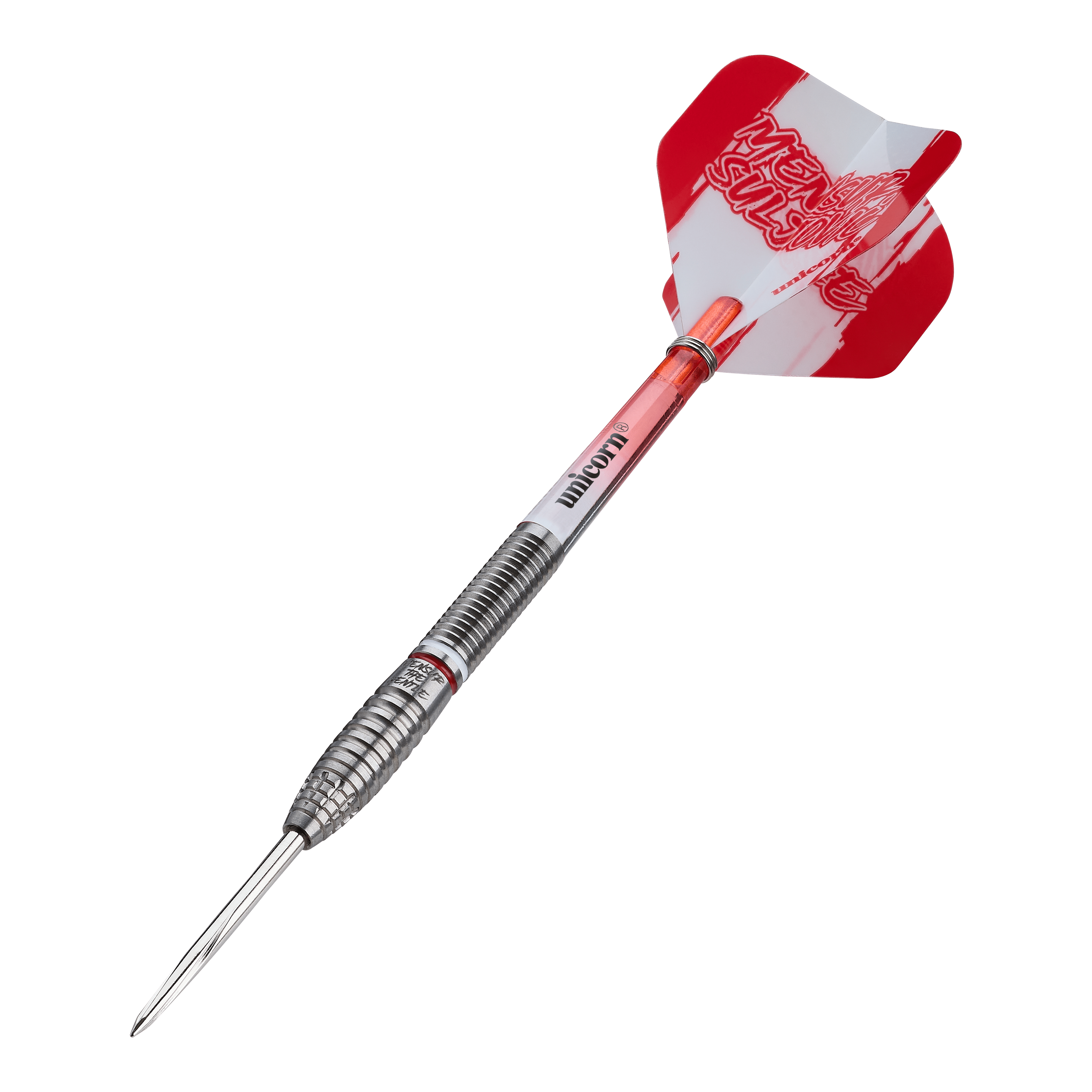 Dieses Bild zeigt die Unicorn Mensur Suljovic The Gentle Steeldarts - 23g. Die Darts sind ein hochwertiges Produkt für Dartspieler.