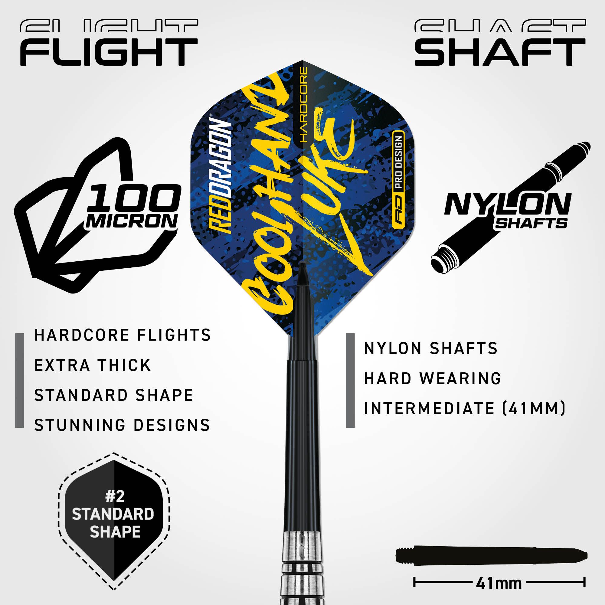 Red Dragon Luke Humphries Brass Steeldarts - 21 g