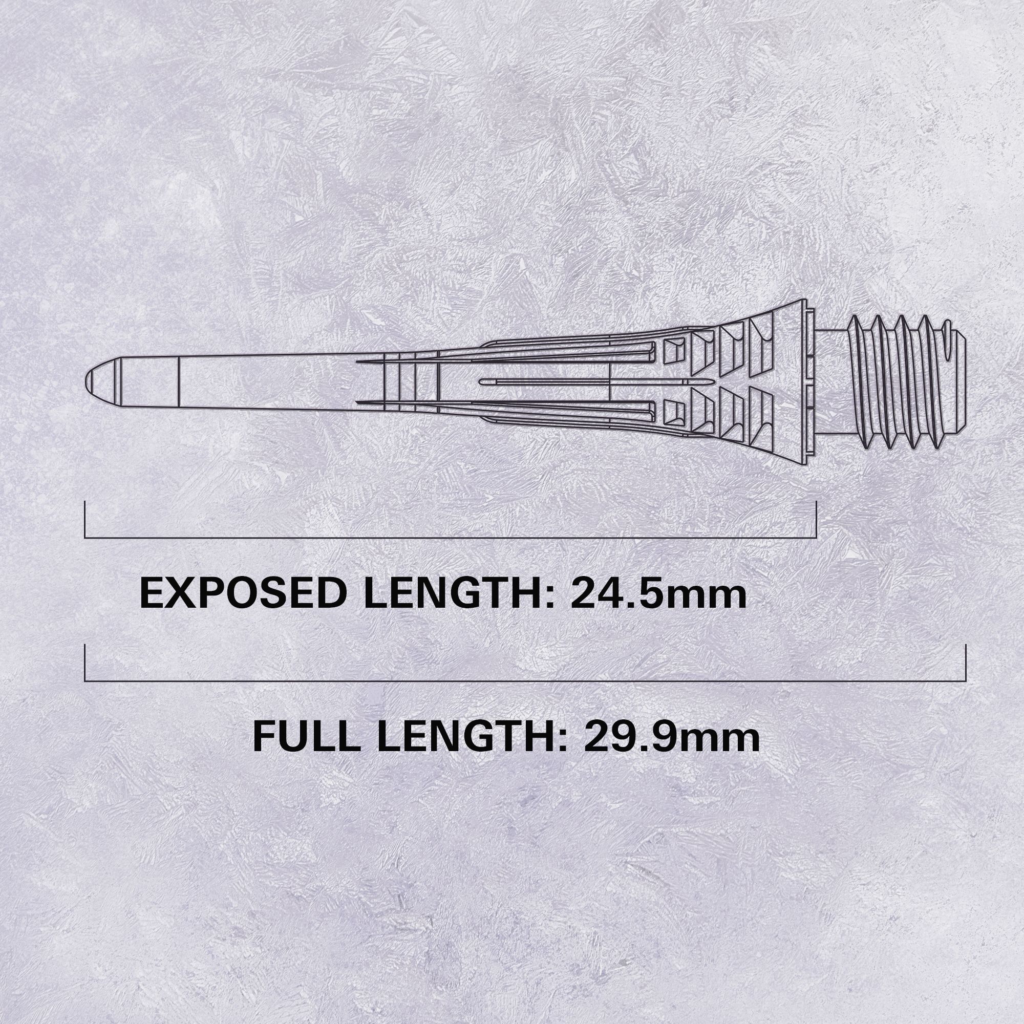 Target Cryo Softdartspitzen 30er Pack - Schwarz Das Bild zeigt die Target Cryo Softdartspitzen im 30er Pack in Schwarz. Diese Pfeilspitzen sind für Softdarts geeignet.