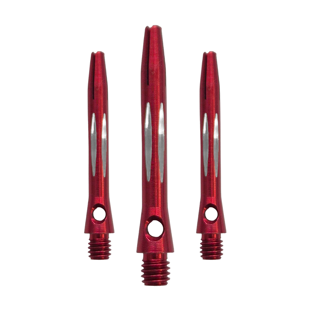 Diamond Cut Aluminium Shafts - Rot - 35 mm Diamond Cut Aluminium Shafts - Rot - 35 mm