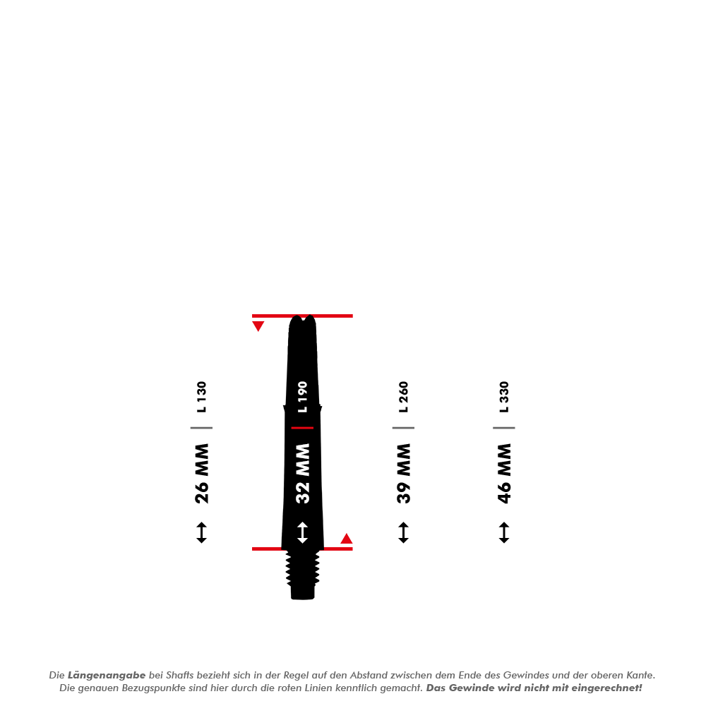 L-Style L-Shafts Locked Straight - Clear