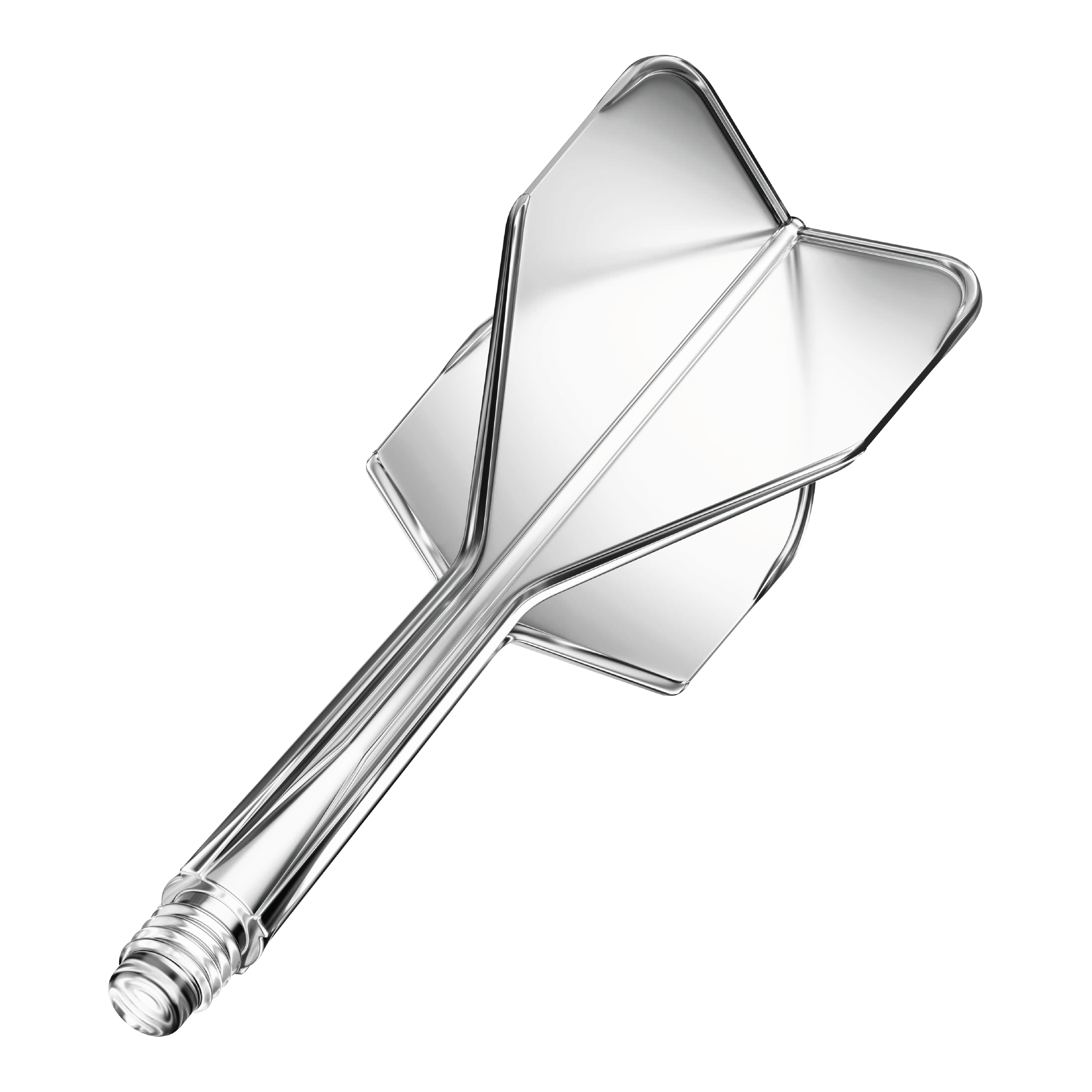 GOAT A1R No6 Flight-Shaft-System - Clear Das Bild zeigt das Produkt "GOAT A1R No6 Flight-Shaft-System - Clear". Es handelt sich um ein durchsichtiges Dart-Flight- und Schaftsystem.