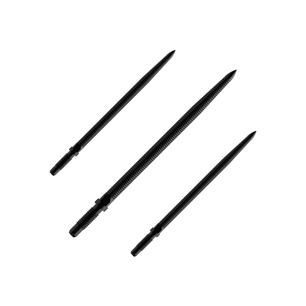 Bulls NL Convertible Point Dartspitzen - Micro Grip - Schwarz Bulls NL Convertible Point Dartspitzen - Micro Grip - Schwarz