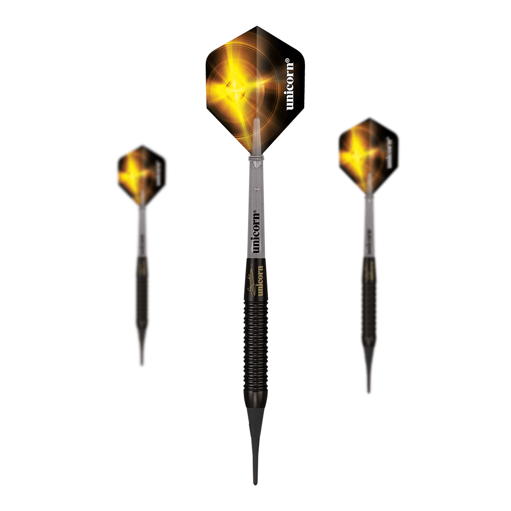 Unicorn Gary Anderson Black Brass Softdarts - 18g