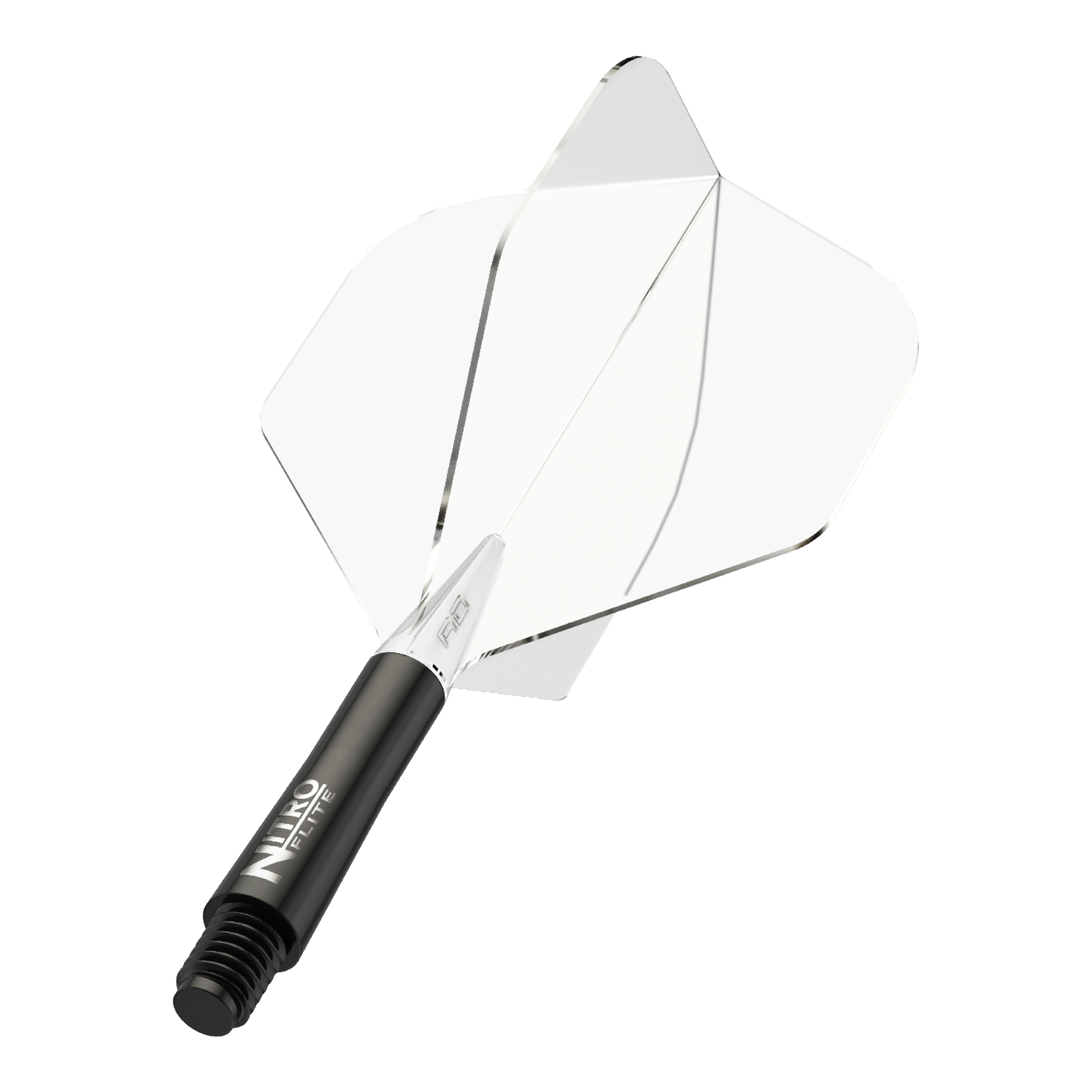 Red Dragon Nitroflite - Black Shaft Clear No2 Flights