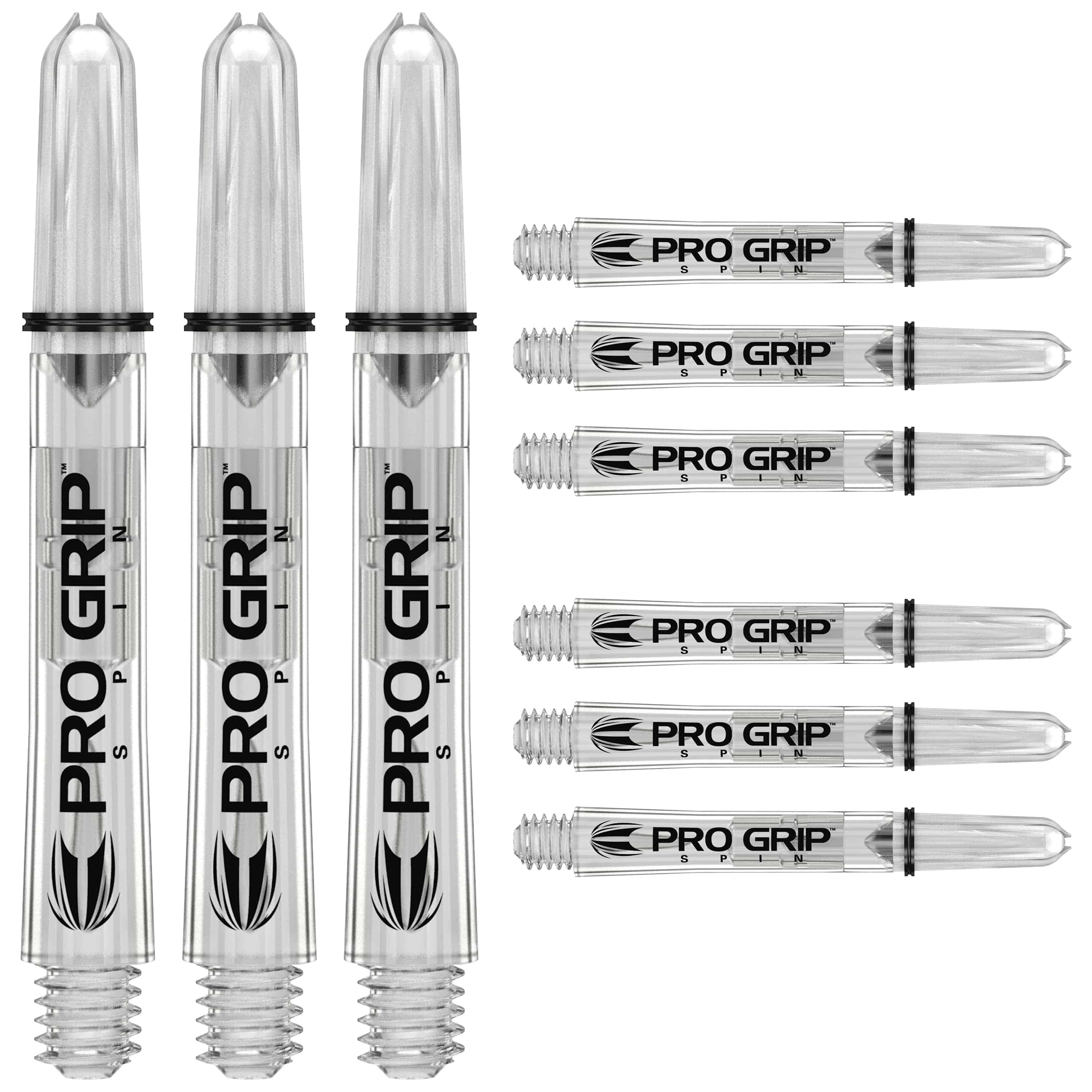 Target Pro Grip Spin Shafts Set clear