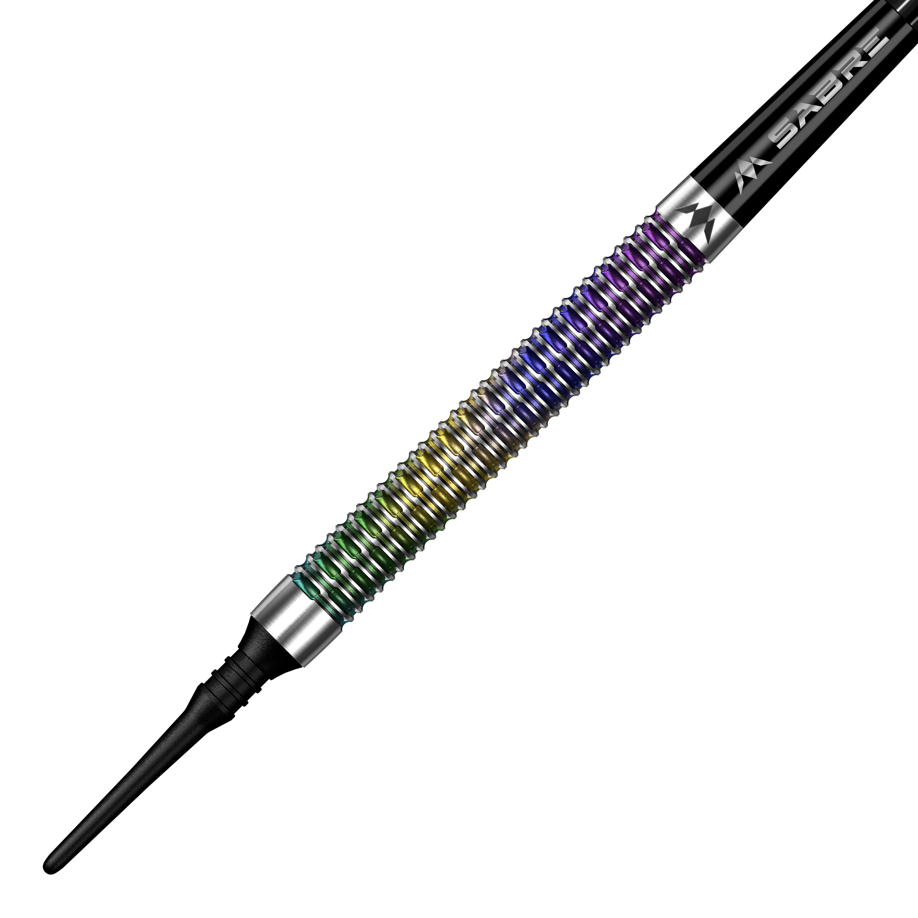 Auf dem Bild sieht man Mission Kaleidos Softdarts - 19g. Diese Softdarts sind für Präzision und gutes Handling bekannt.
