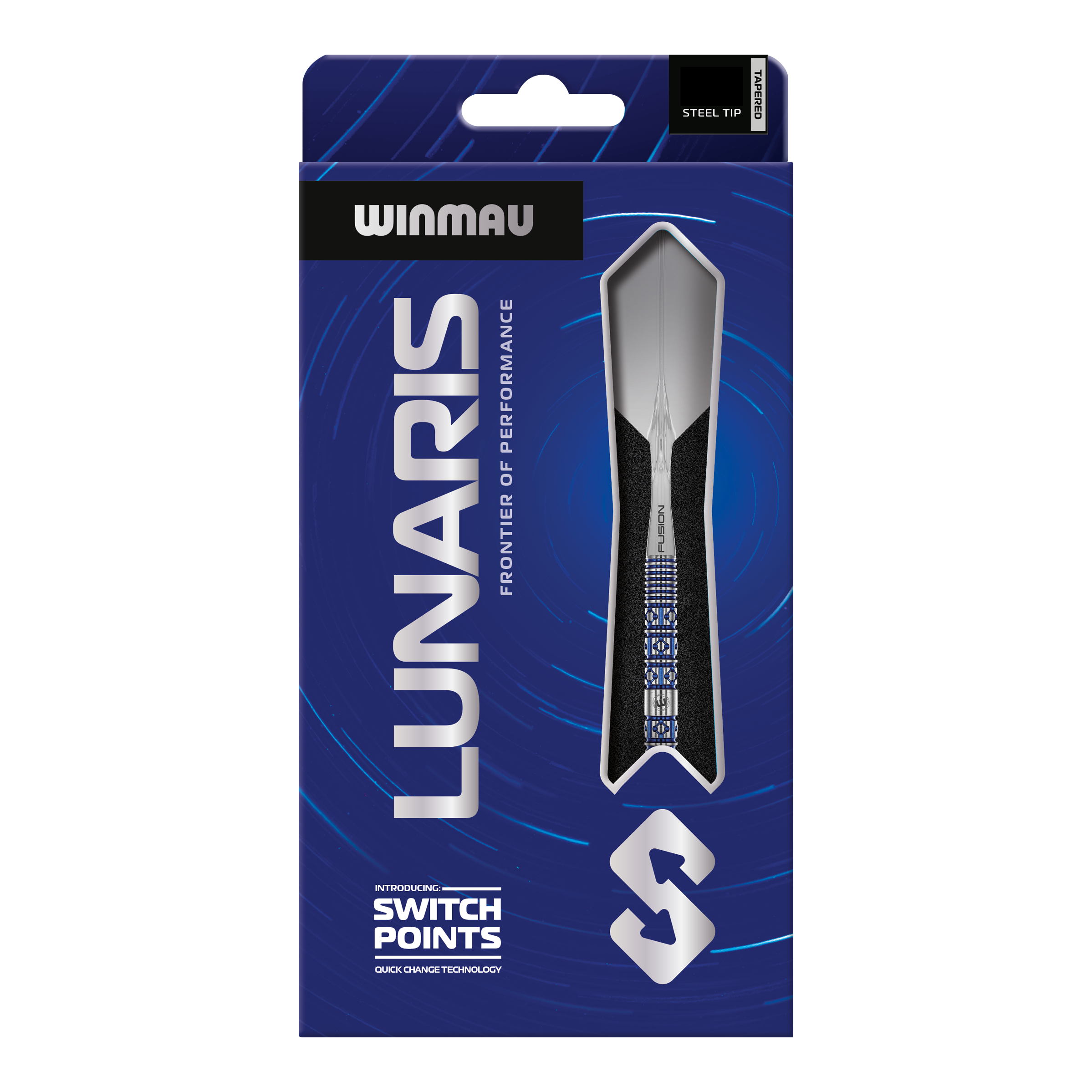 Winmau Lunaris Tapered Switch Point Steeldarts Abgebildet sind die Winmau Lunaris Tapered Switch Point Steeldarts. Diese Steeldarts besitzen ein modernes, abgestimmtes Design für Dartspieler.